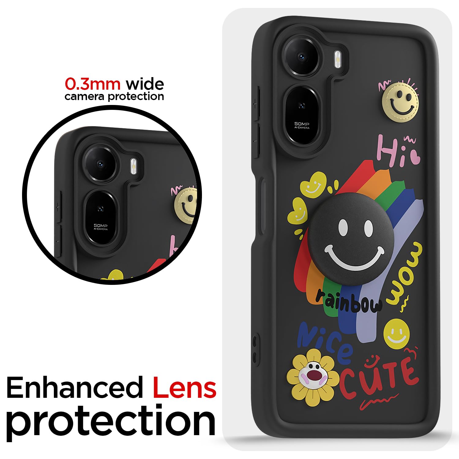 Pikkme Redmi A7 Pro/Poco C85x 5G Soft Silicone black mobile back cover – photo 5