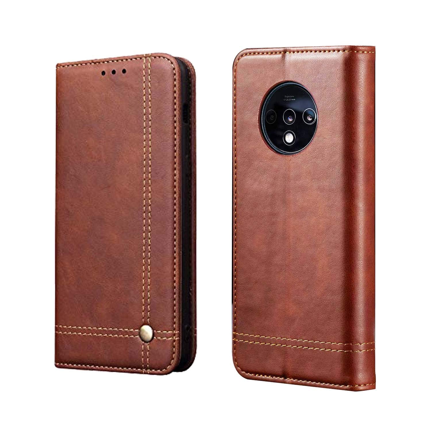 Pikkme brown Wallet flip case for OnePlus 7T – photo 3