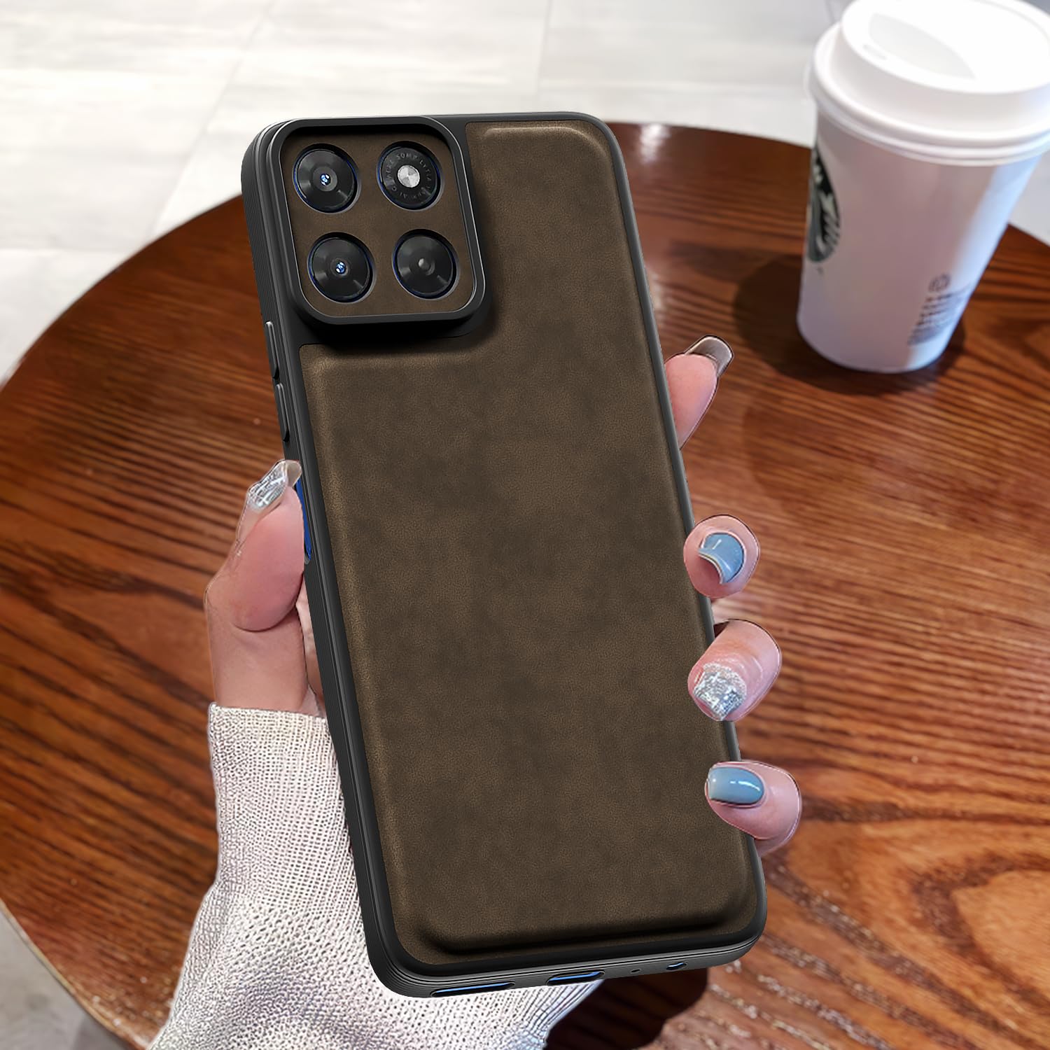 Moto G37 5G mobile cover in coffee by Pikkme – photo 7