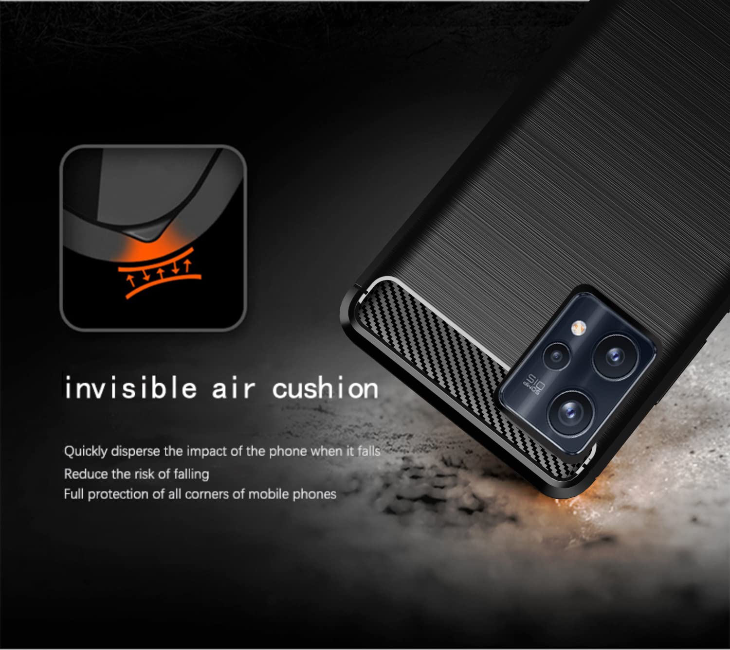 Pikkme black Hybrid mobile back cover for Realme 9 Pro 5G – photo 3