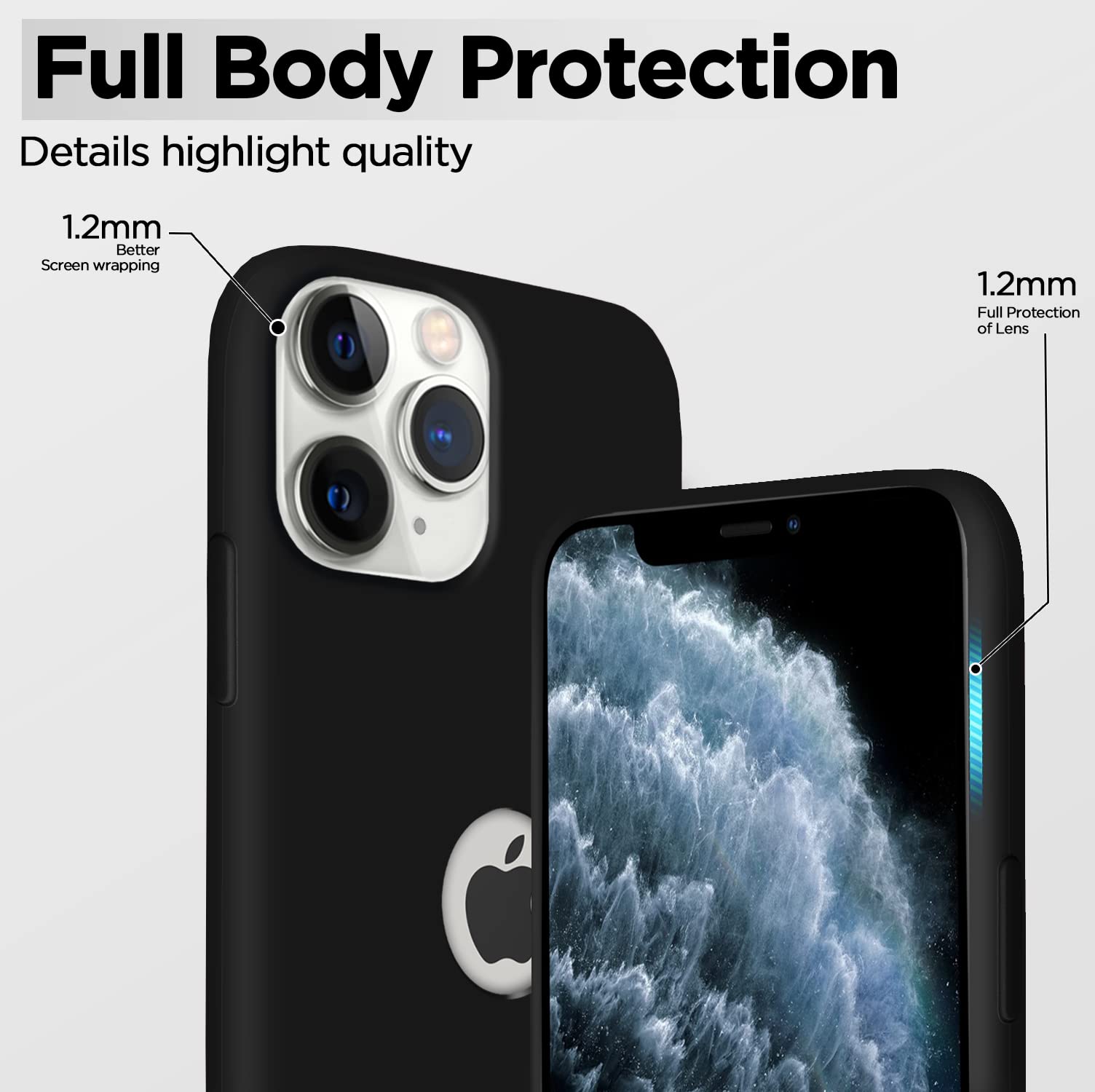 Pikkme iPhone 11 Pro Soft Silicone black mobile cover – photo 3