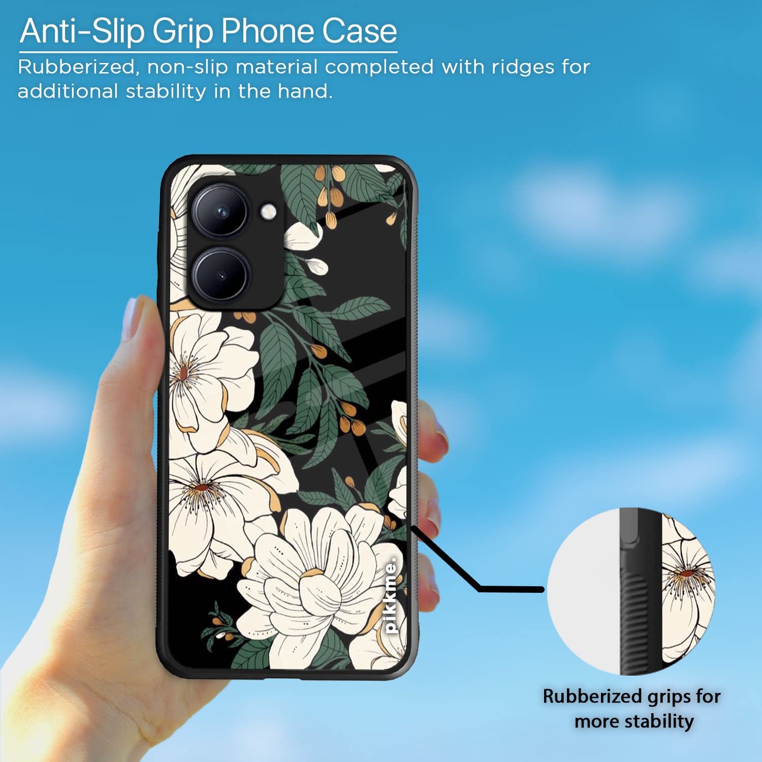 Pikkme Realme C33 Flower mobile cover – photo 5