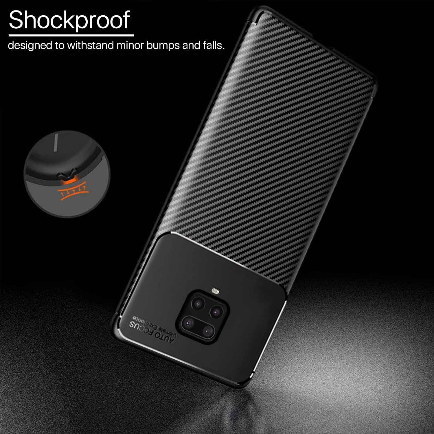 Pikkme black Carbon mobile cover for Redmi Note 10 Lite/Note 9 Pro/Pro Max/Poco M2 Pro – photo 4
