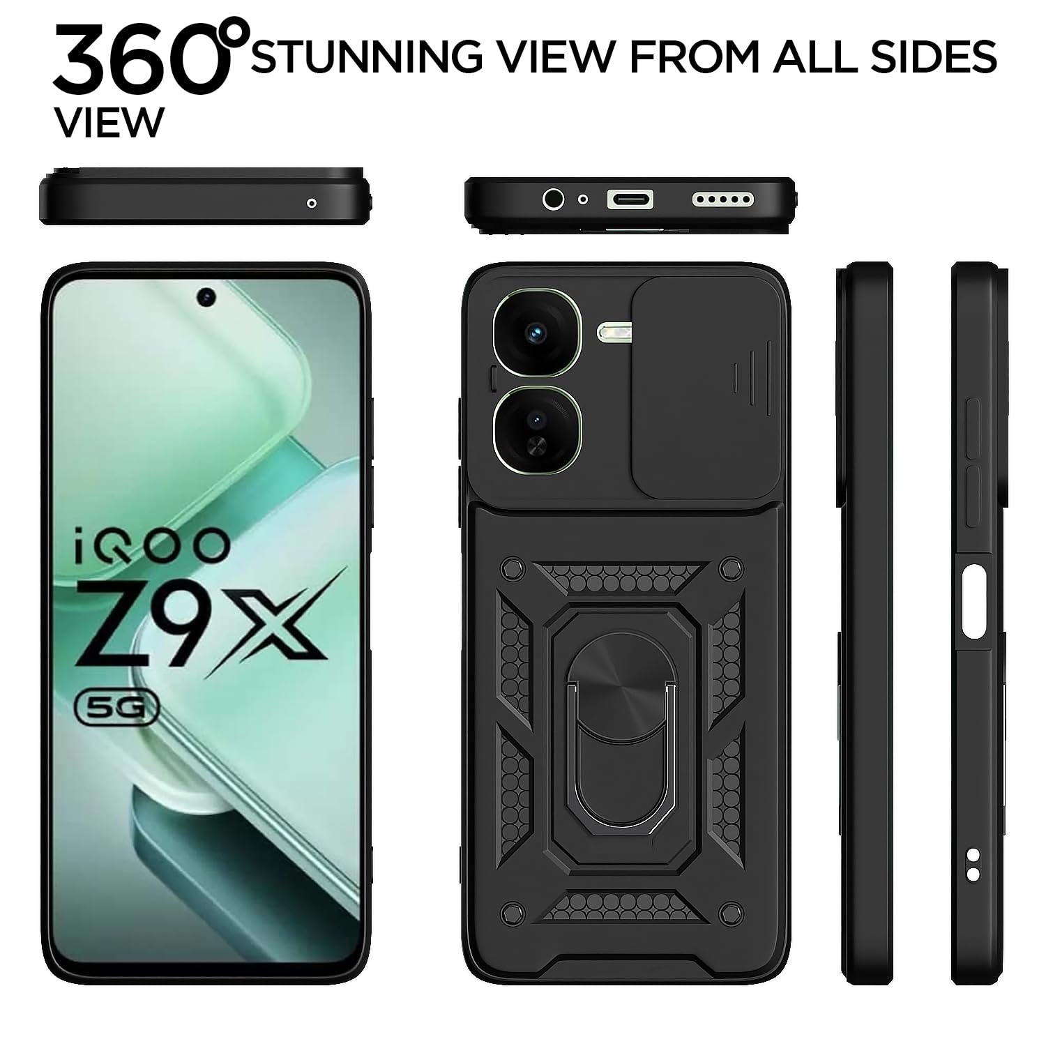 Pikkme black back cover for iQOO Z9X 5G – photo 5