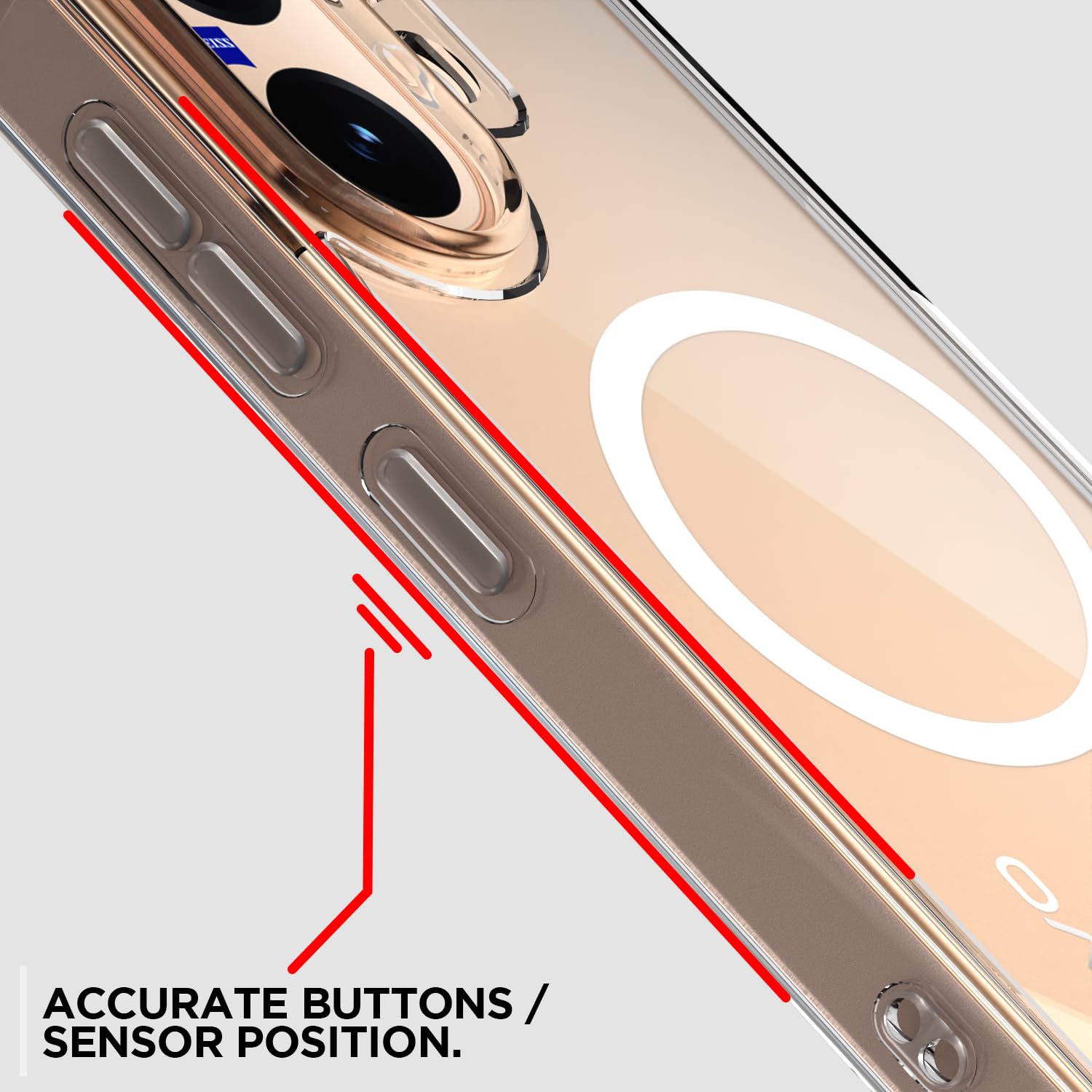 Vivo V60/T4 Pro 5G mobile cover in transparent mag-safe by Pikkme – photo 6