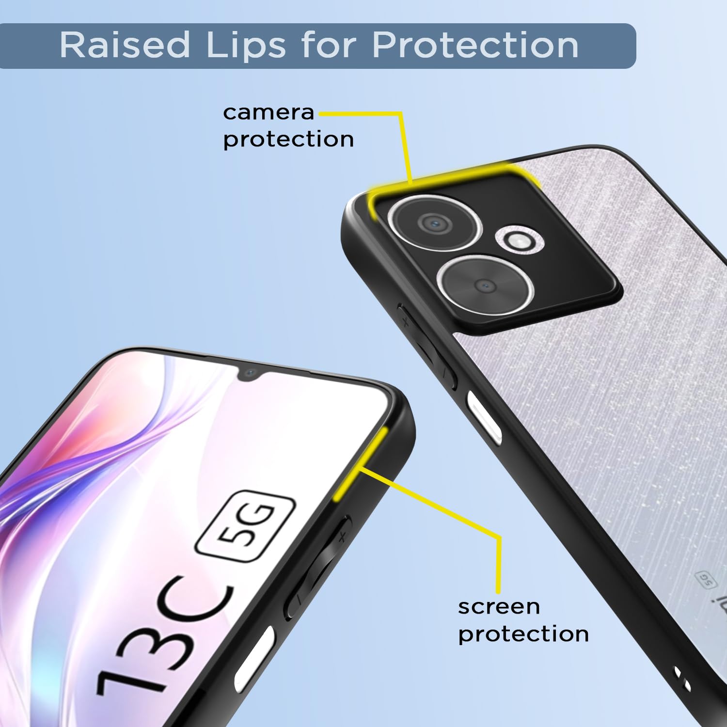 Black mobile cover for Redmi 13C/Poco M6 5G – Pikkme – photo 4