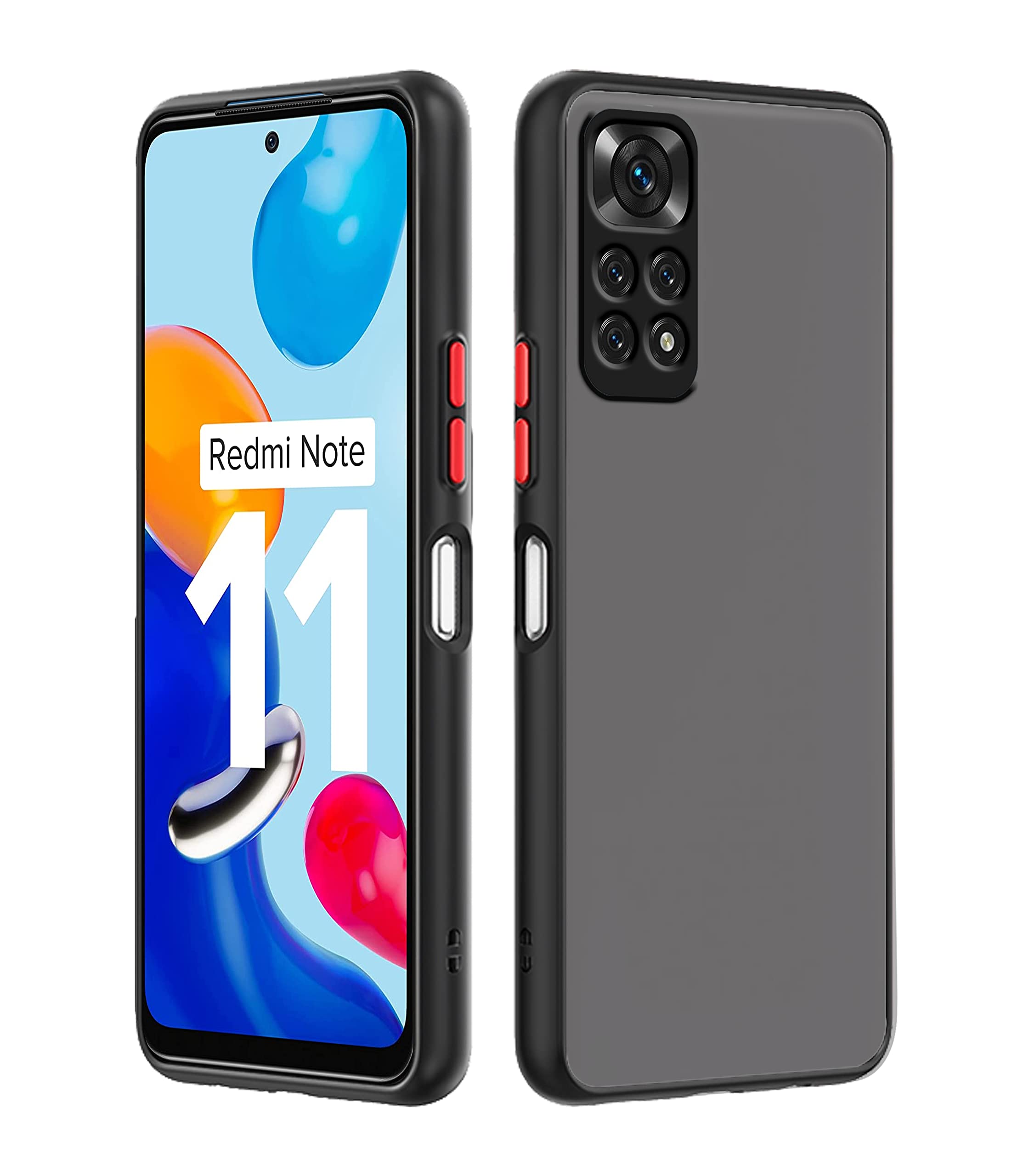 Pikkme black Hybrid phone cover for Redmi Note 11/Note 11s