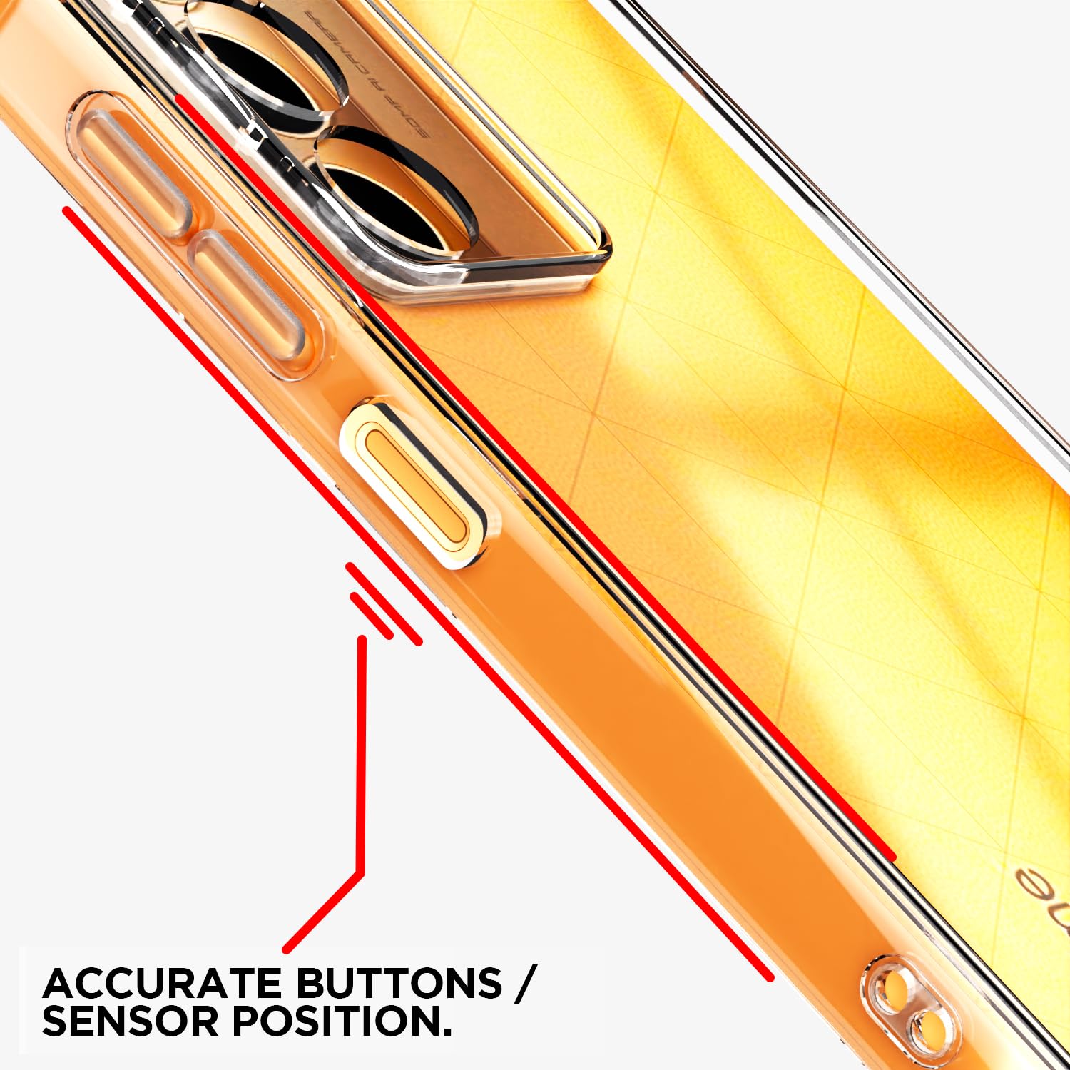 Pikkme Realme P3x 5G PC + TPU Clear Transparent Back Cover (Transparent)