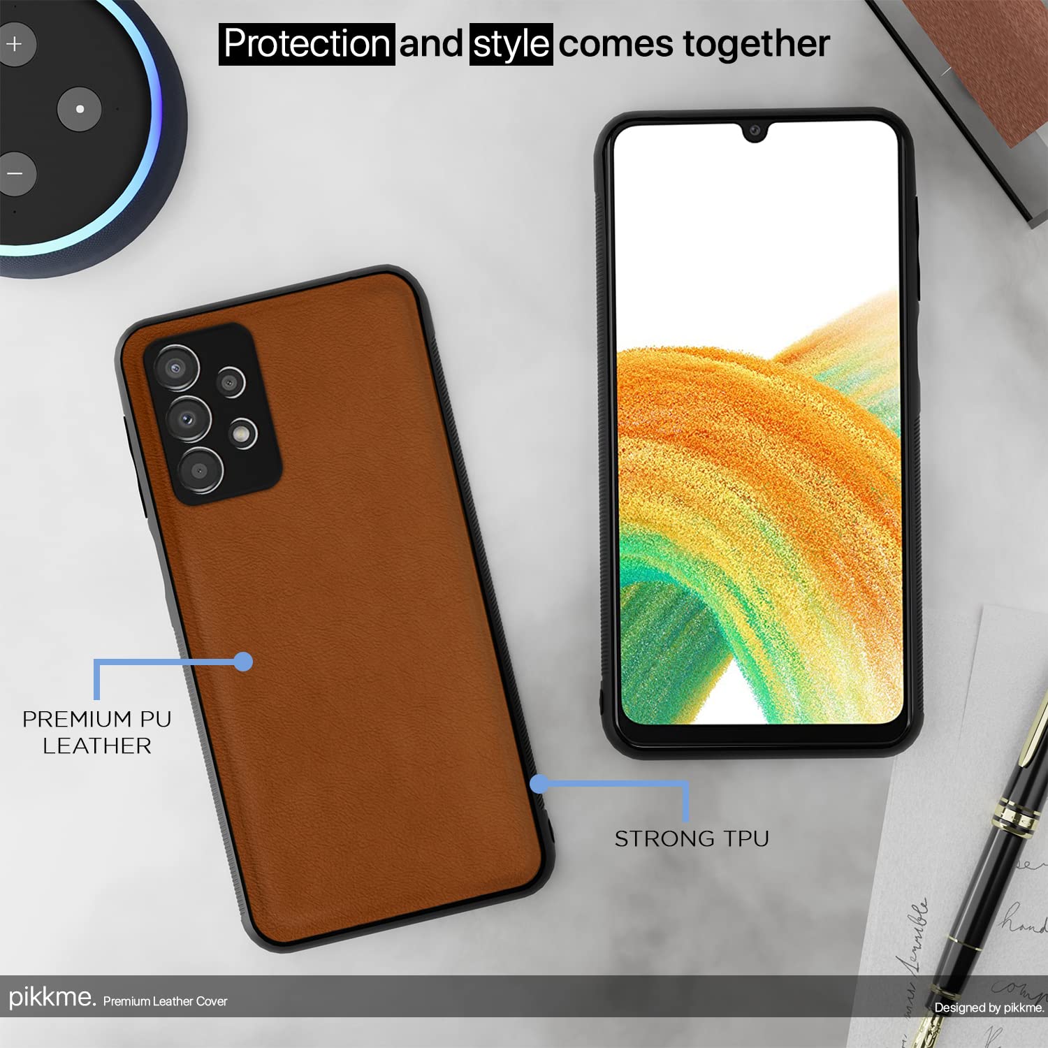 Pikkme Samsung A33 5G camel mobile back cover – photo 5