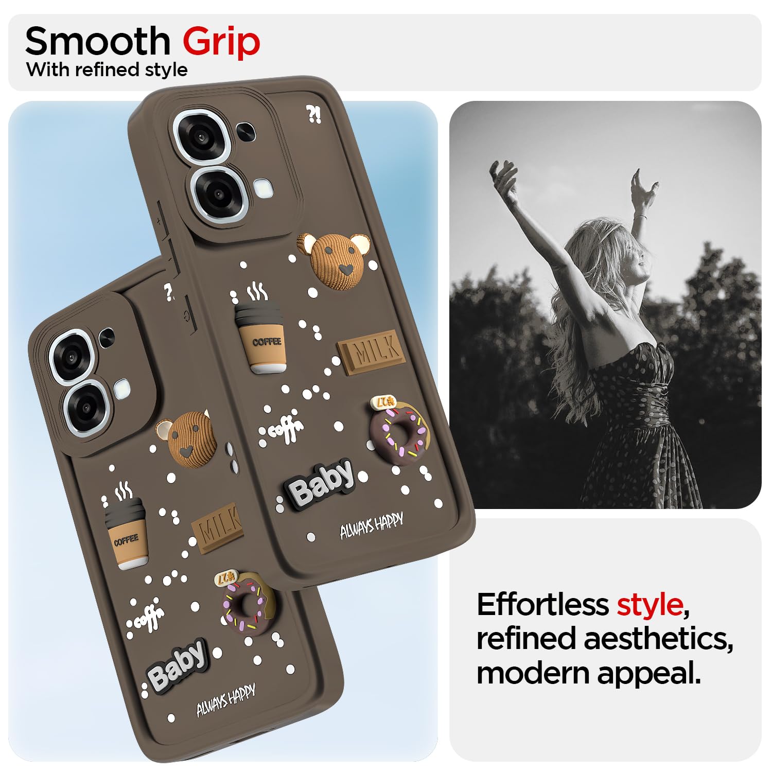 Brown mobile cover for Oppo F31 5G/F33 5G/3D – Pikkme – photo 2