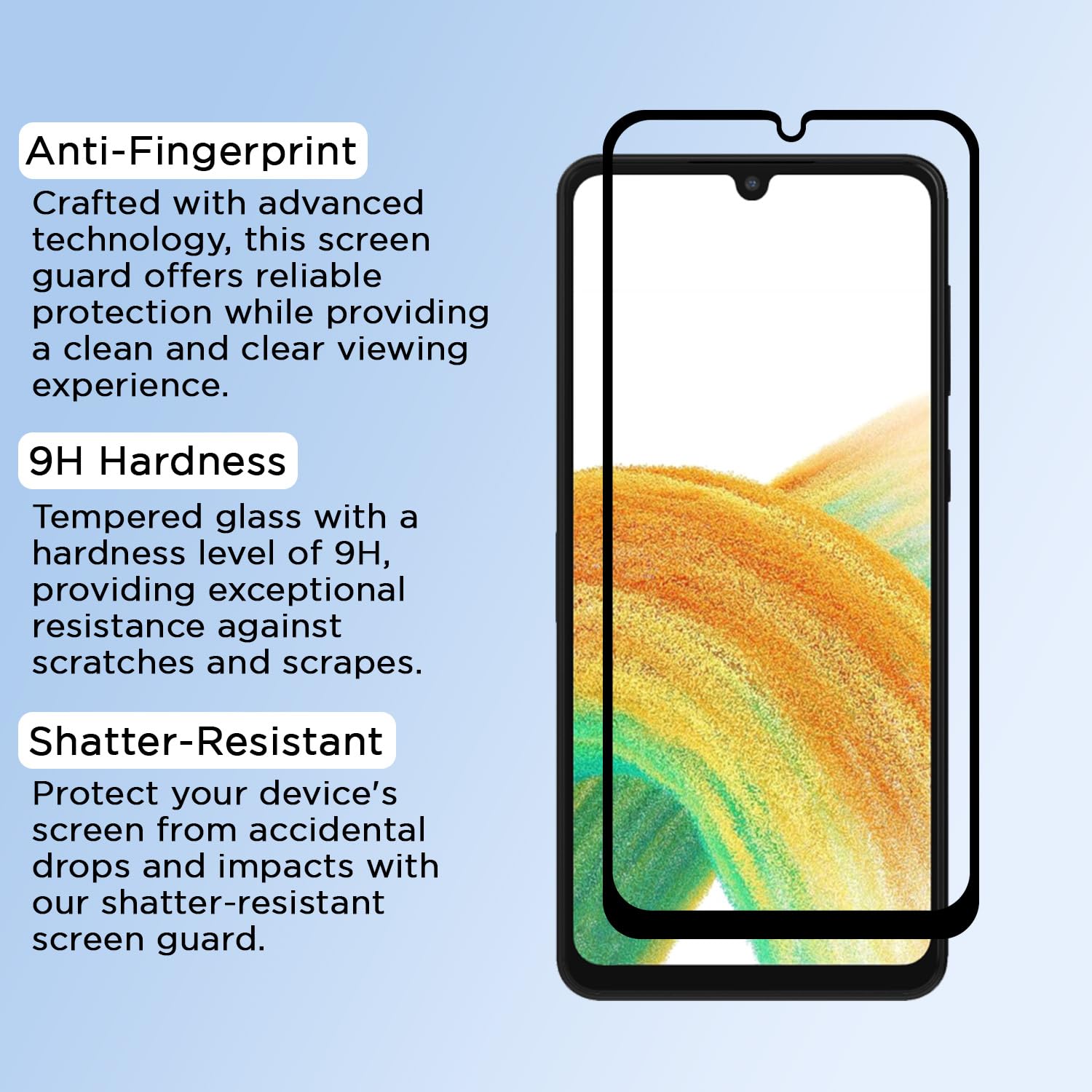 Pikkme Samsung Galaxy A33 5G Tempered Glass