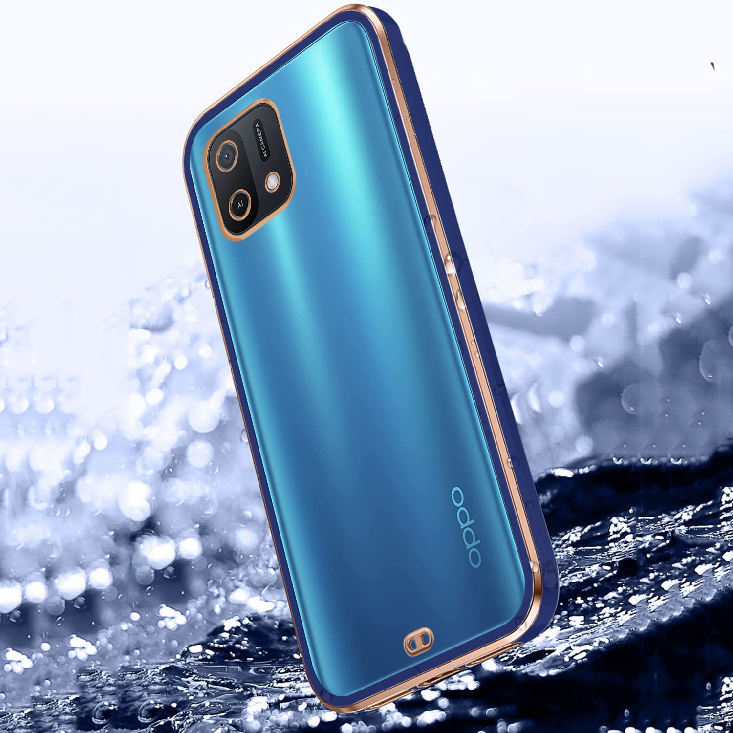 Pikkme Oppo A16K Chrome blue back cover – photo 2