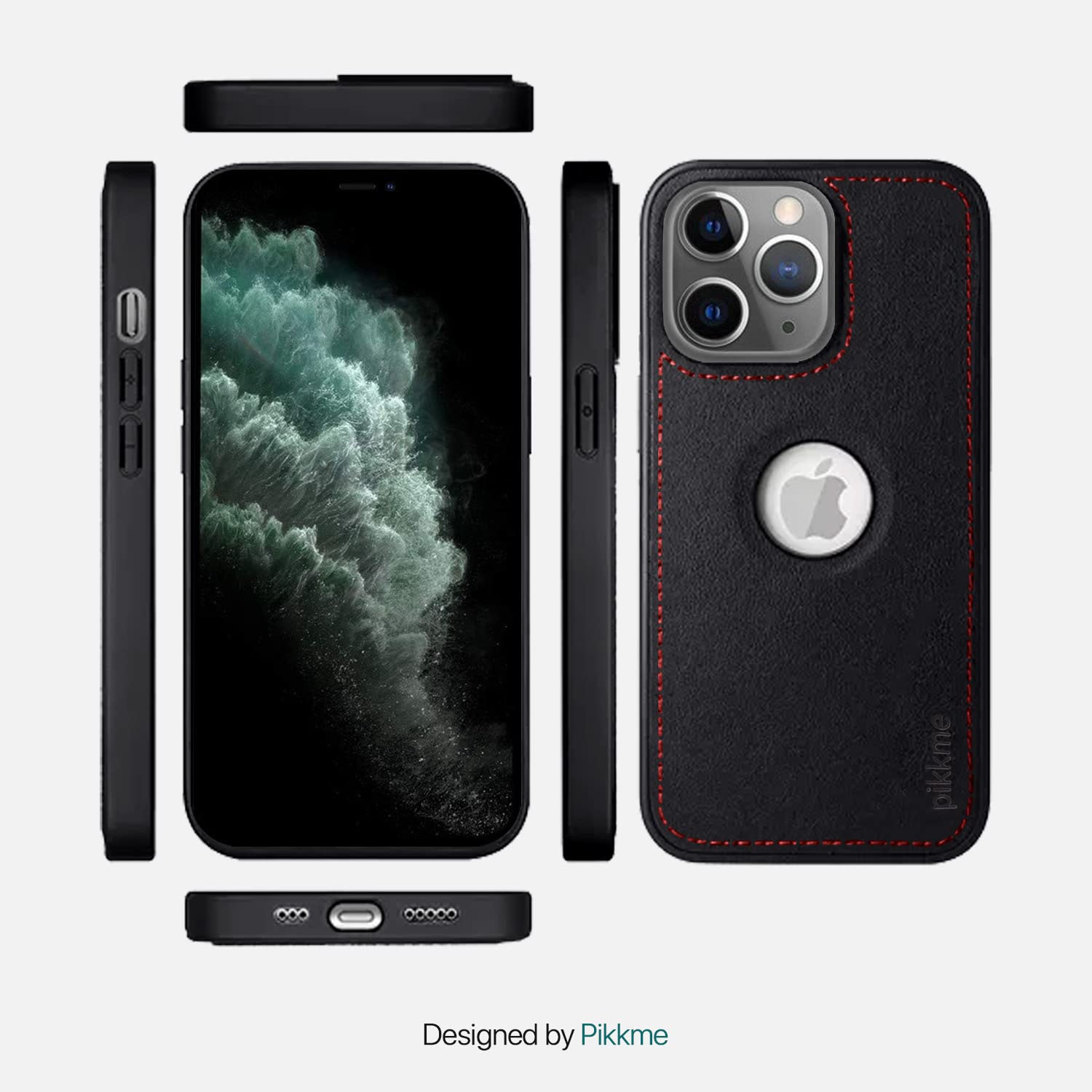 Pikkme iPhone 11 Pro Leather black mobile back cover – photo 4