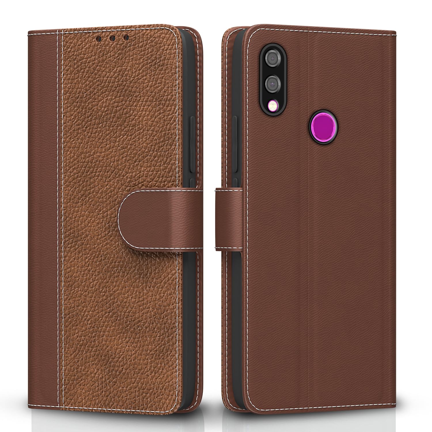 Tan Wallet flip cover for Redmi Note 7/Note 7 Pro/Note 7s – Pikkme