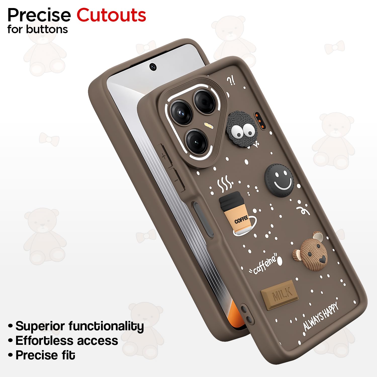 Pikkme brown mobile back cover for Tecno Pova 7 5G/3D – photo 6