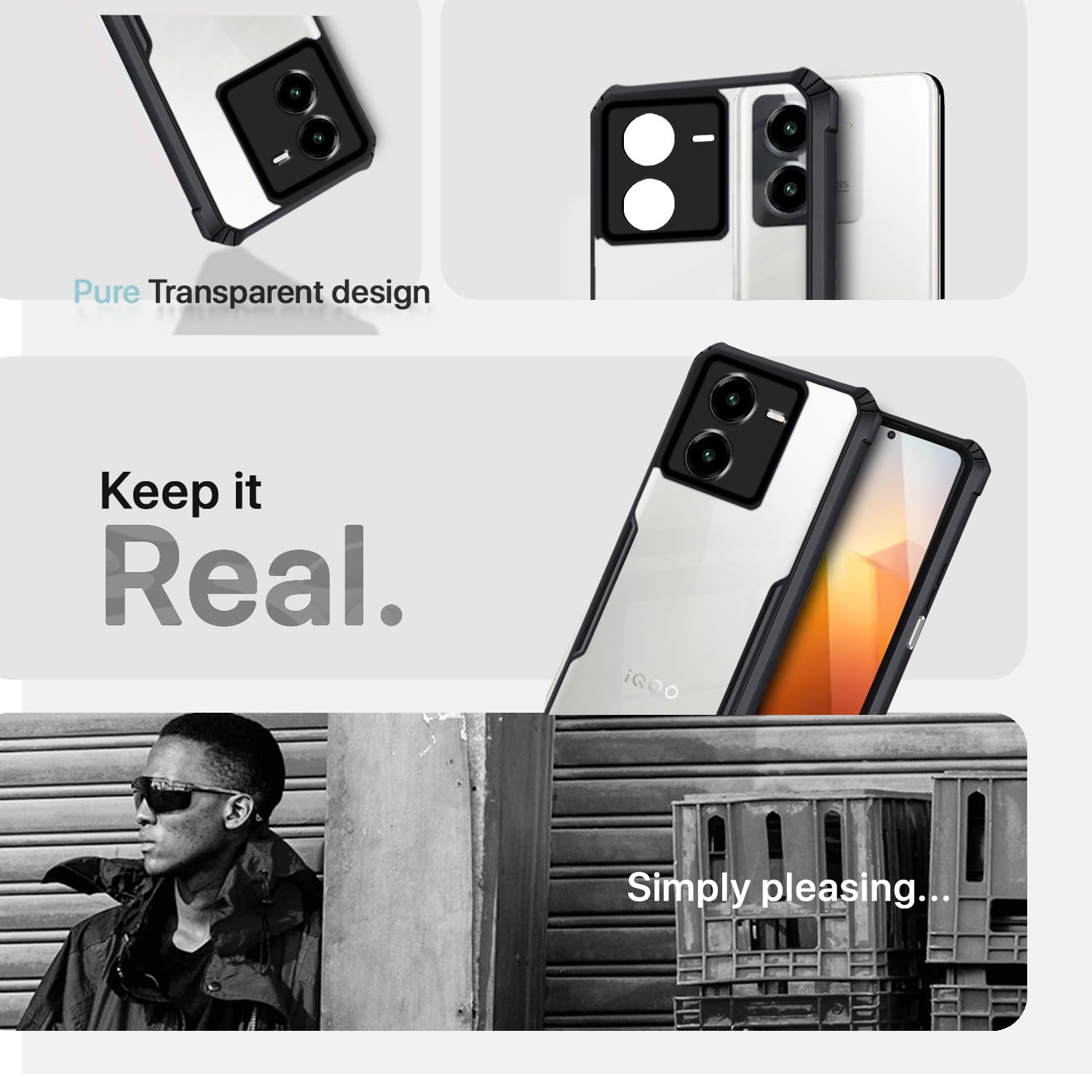 iQOO Z8 5G phone cover in black by Pikkme – photo 4