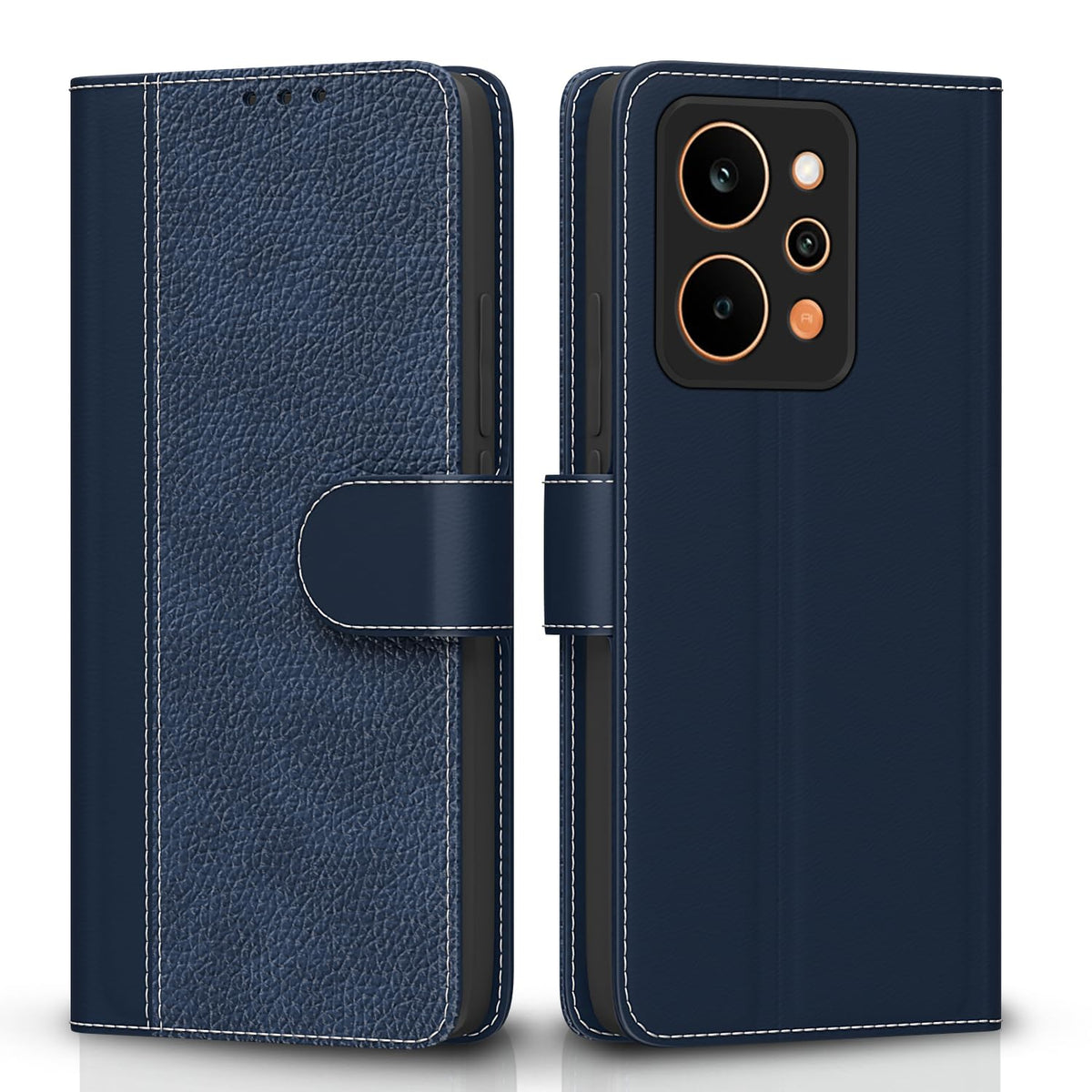 Blue wallet flip cover for Realme P4 Power 5G – Pikkme
