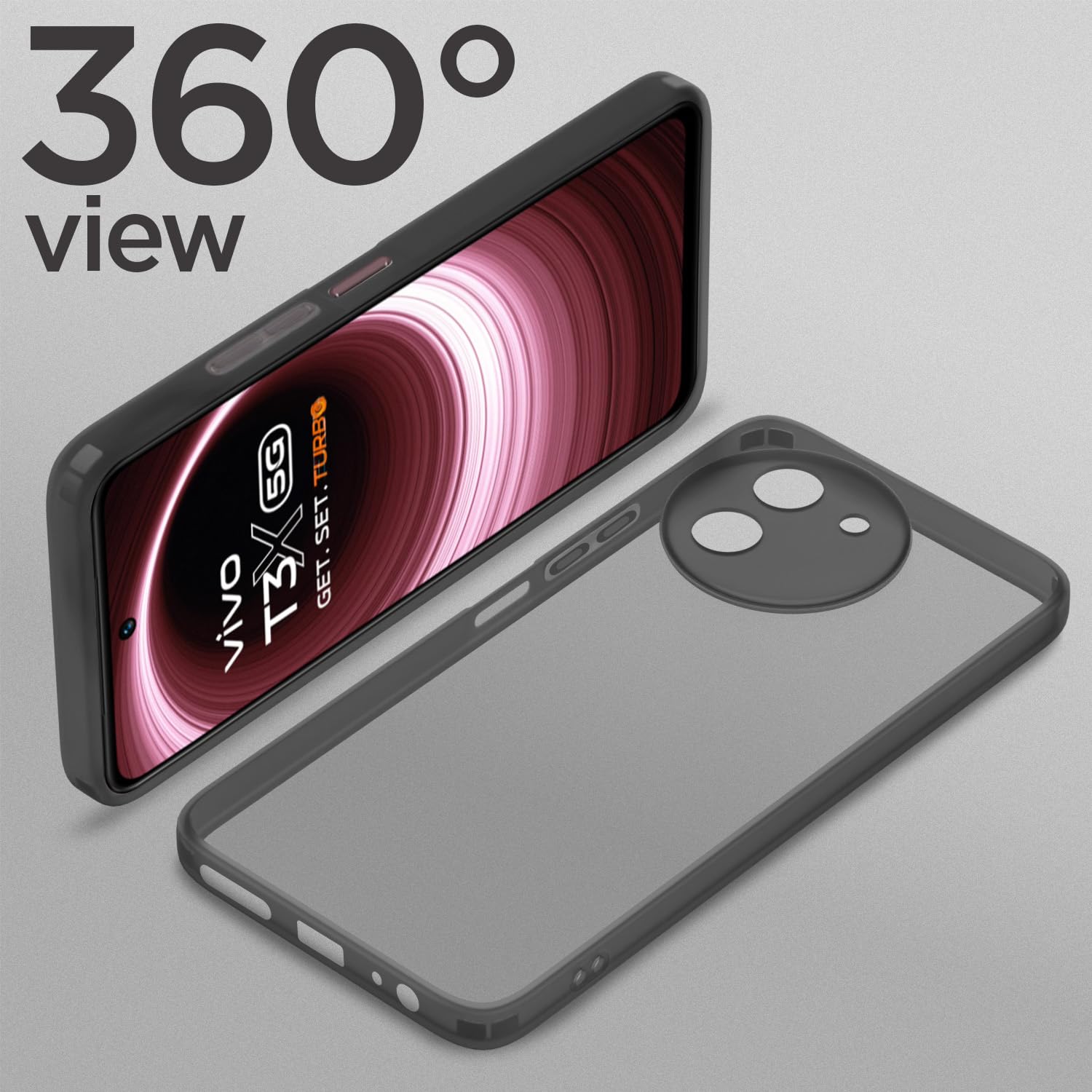 Vivo T3x/Y200i 5G phone cover in black by Pikkme – photo 5