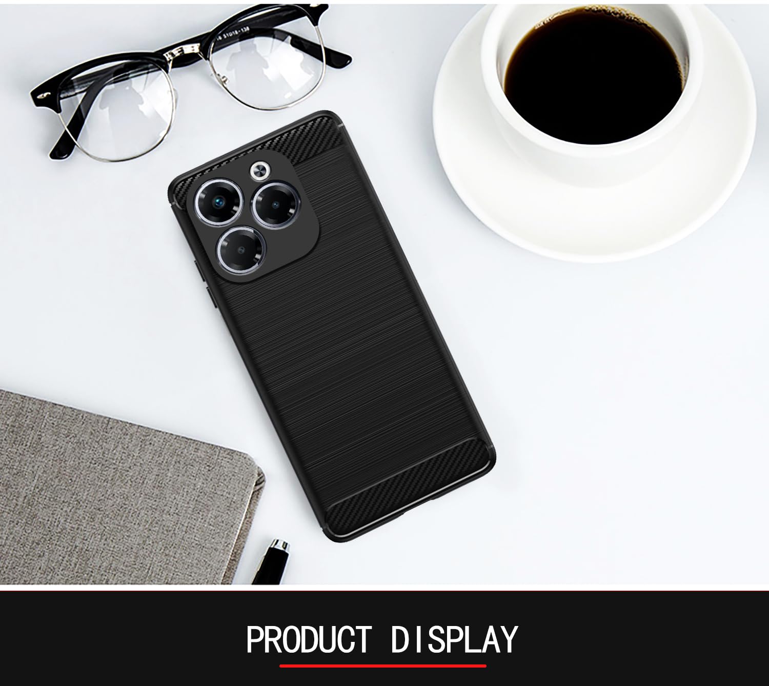 Pikkme Infinix Note 40X 5G black mobile back cover – photo 2