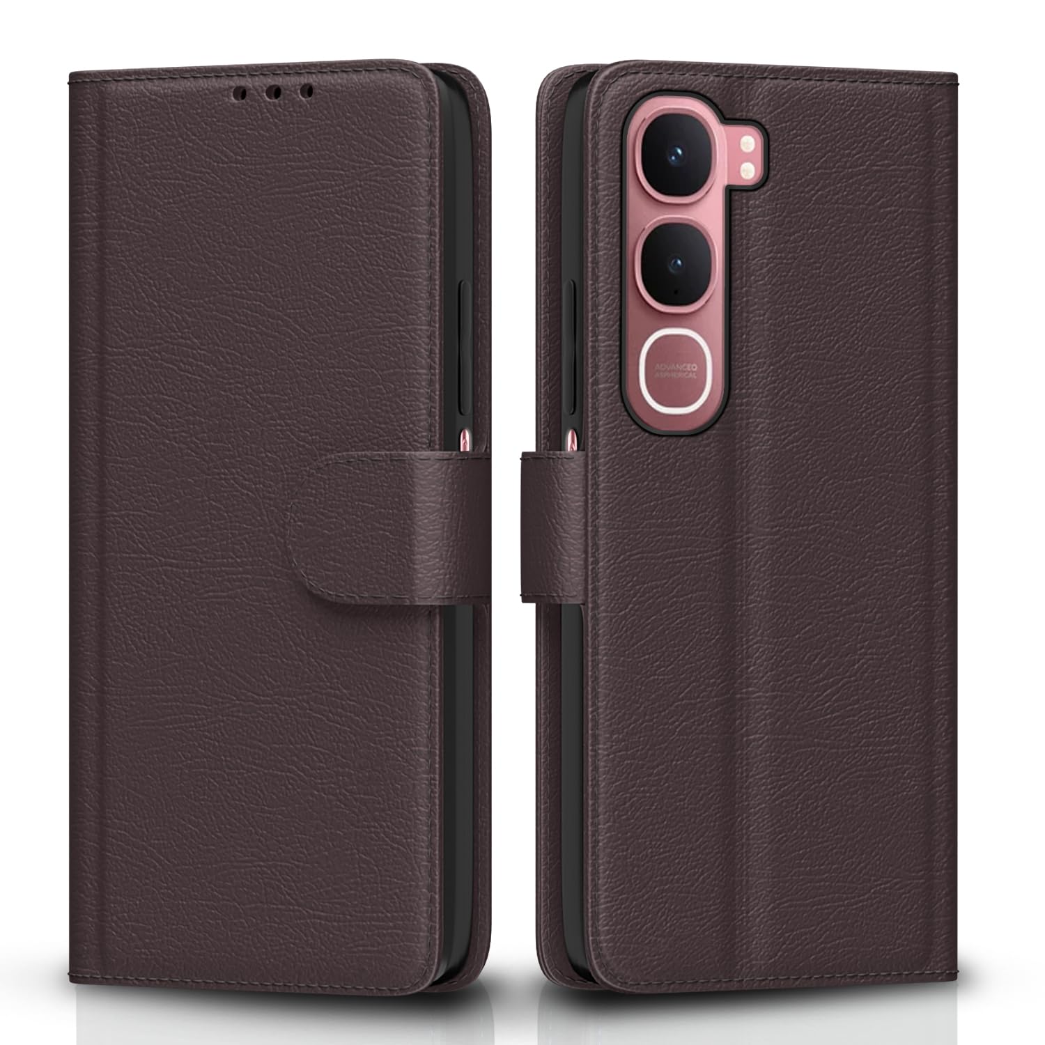 Pikkme coffee Wallet wallet flip cover for Vivo Y31 5G