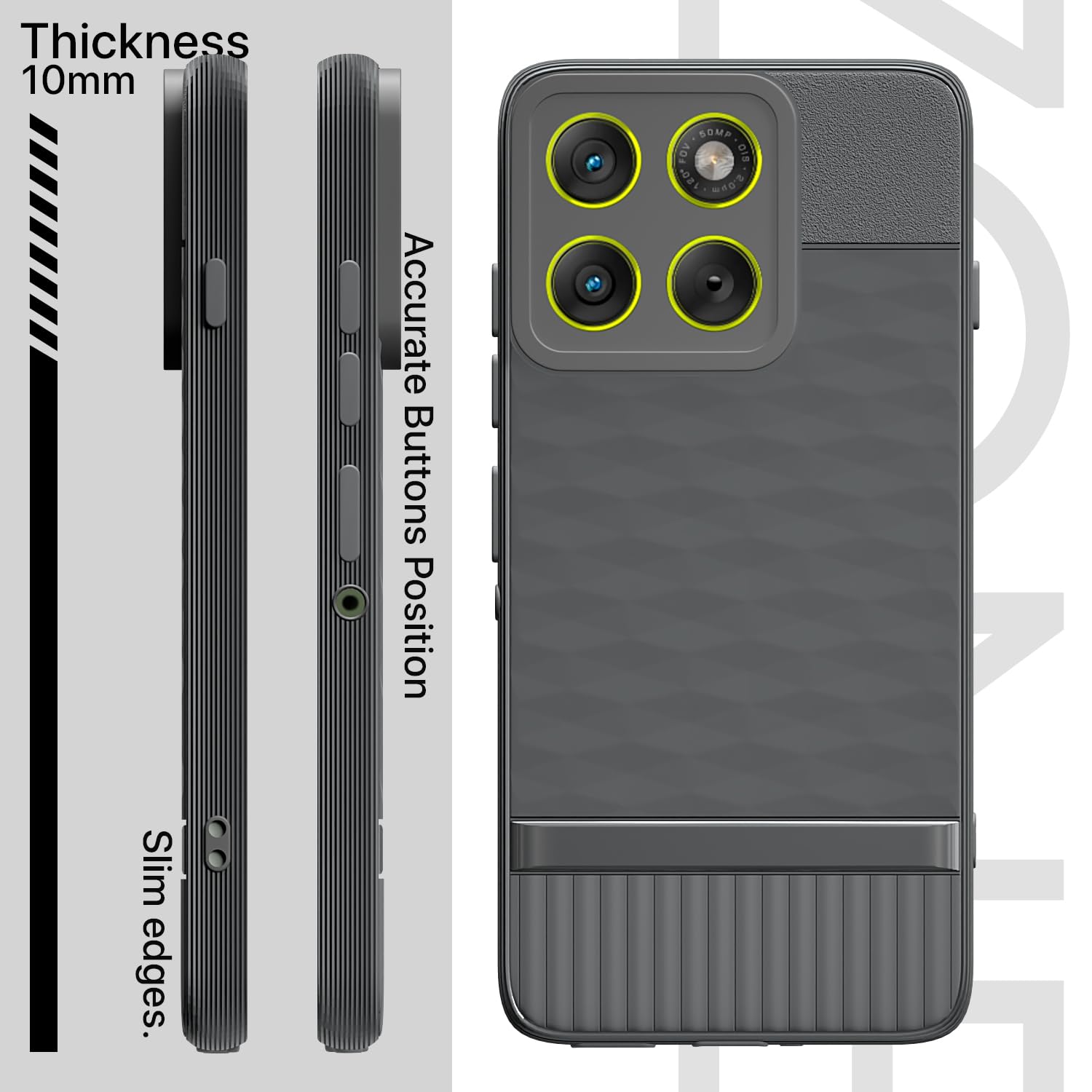 Pikkme Moto Edge 70 5G grey back cover – photo 3