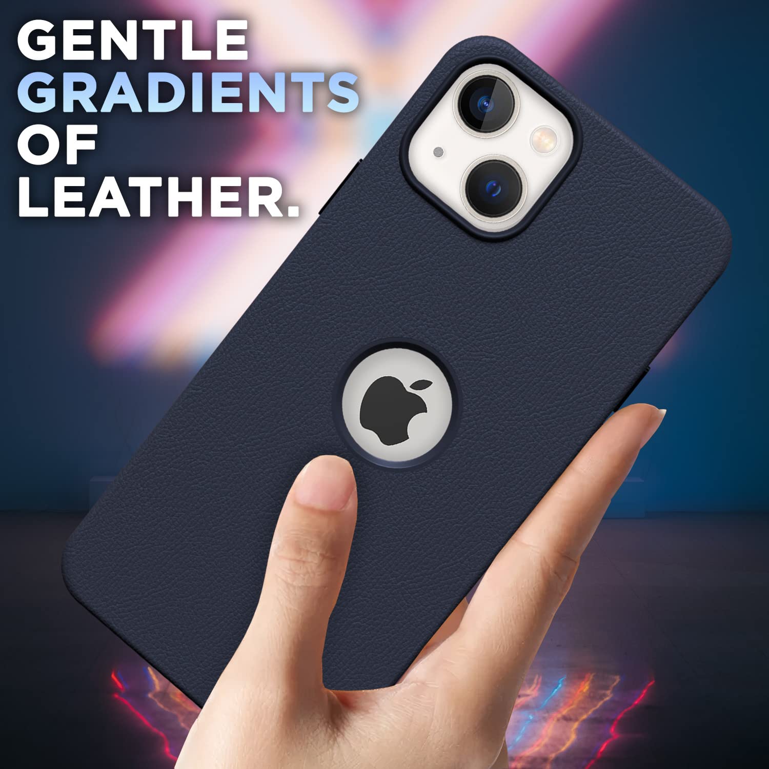 Pikkme iPhone 14 Premium Ogleather Back Cover (Ink)