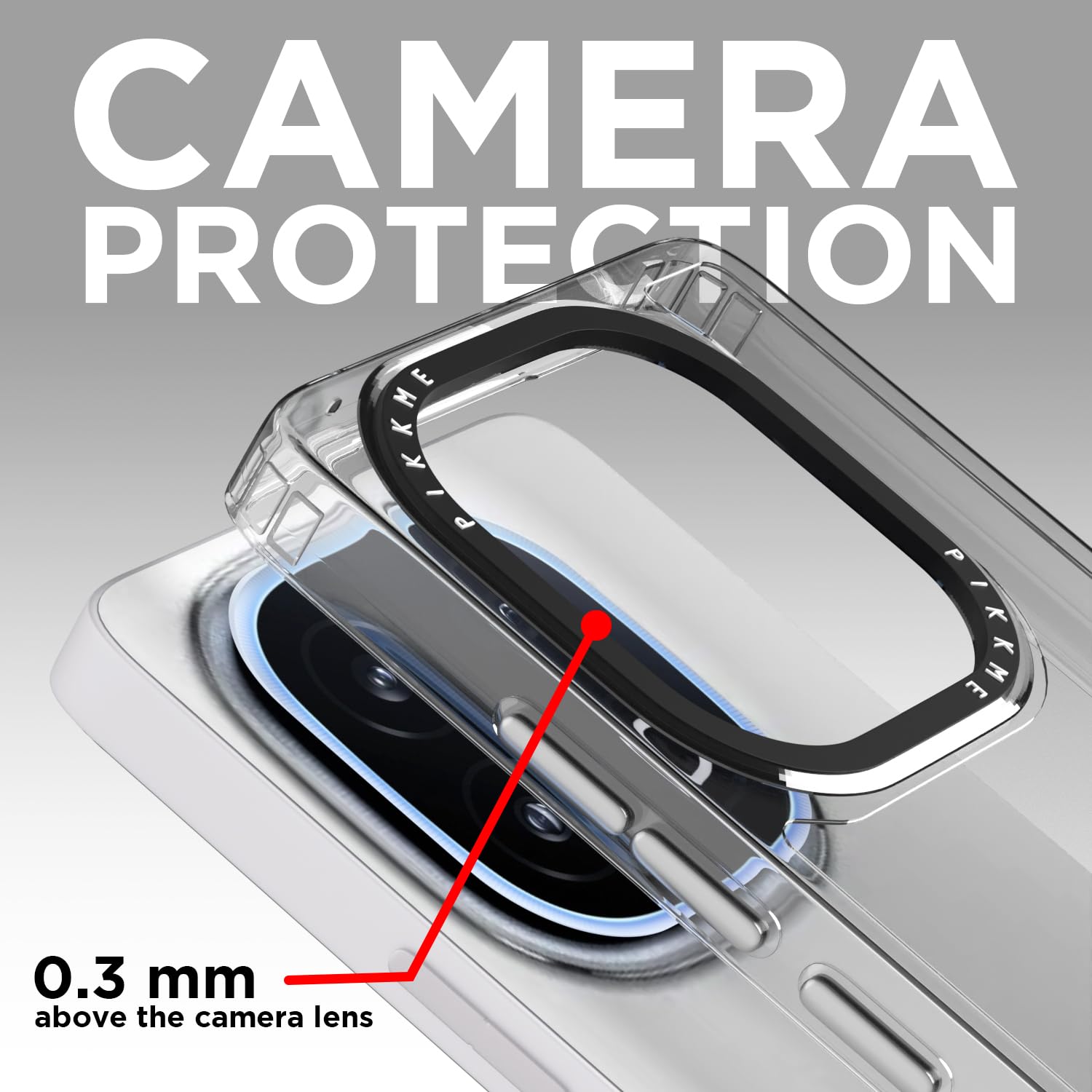 Pikkme IQOO 13 5g Transring Back Cover (Transparent)