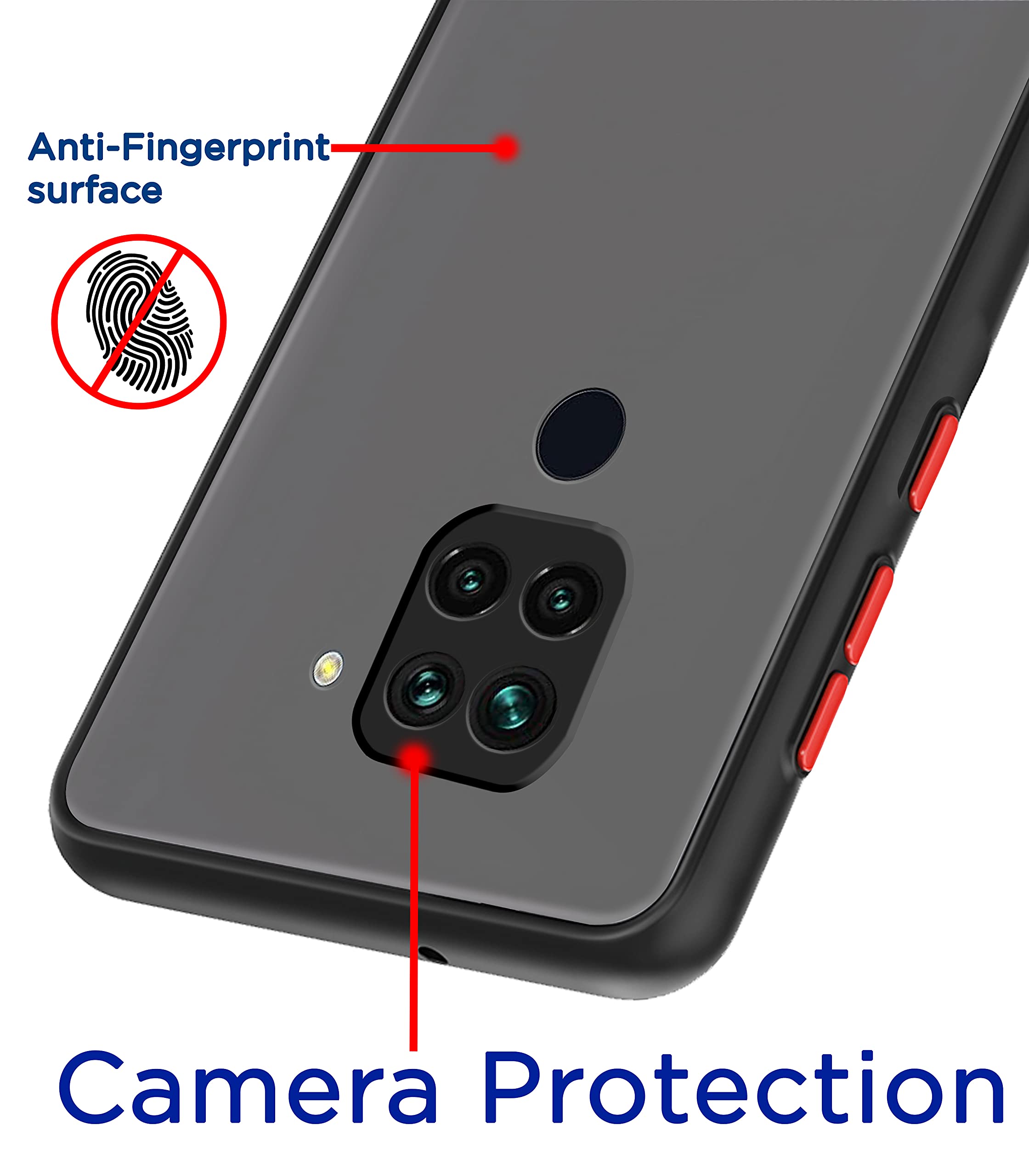 Black phone cover for Redmi Note 9 – Pikkme – photo 2