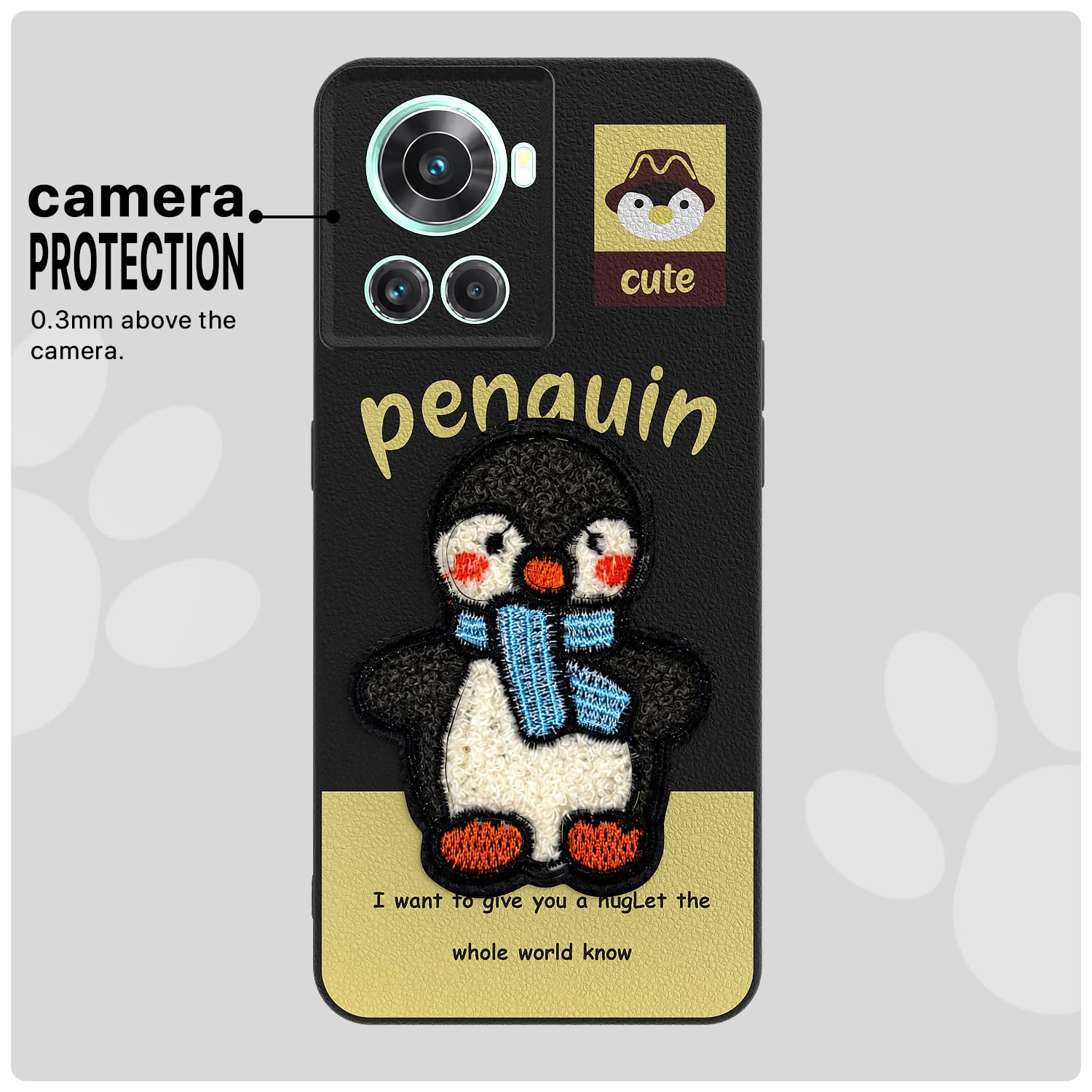 Pikkme OnePlus 10R/10R Prime 5G Plush Patch black back cover – photo 6