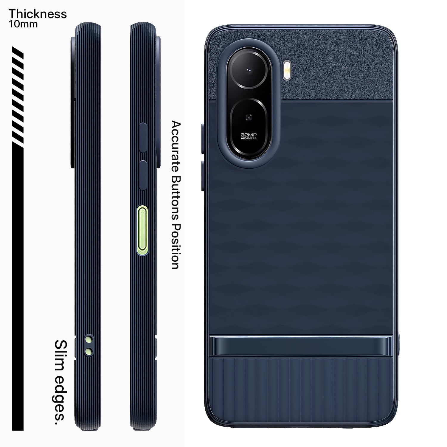 Pikkme Redmi A7 Pro/Poco C85x 5G Silicone blue mobile cover – photo 3