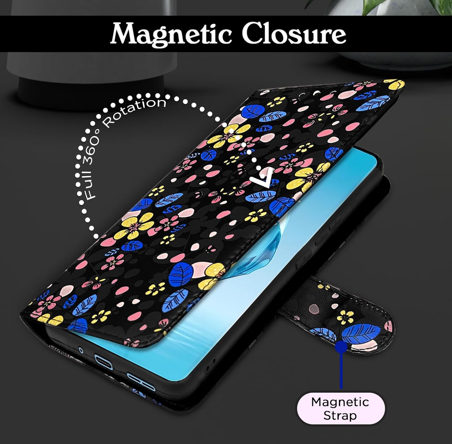 OnePlus 12R 5G flip cover in black by Pikkme – photo 3