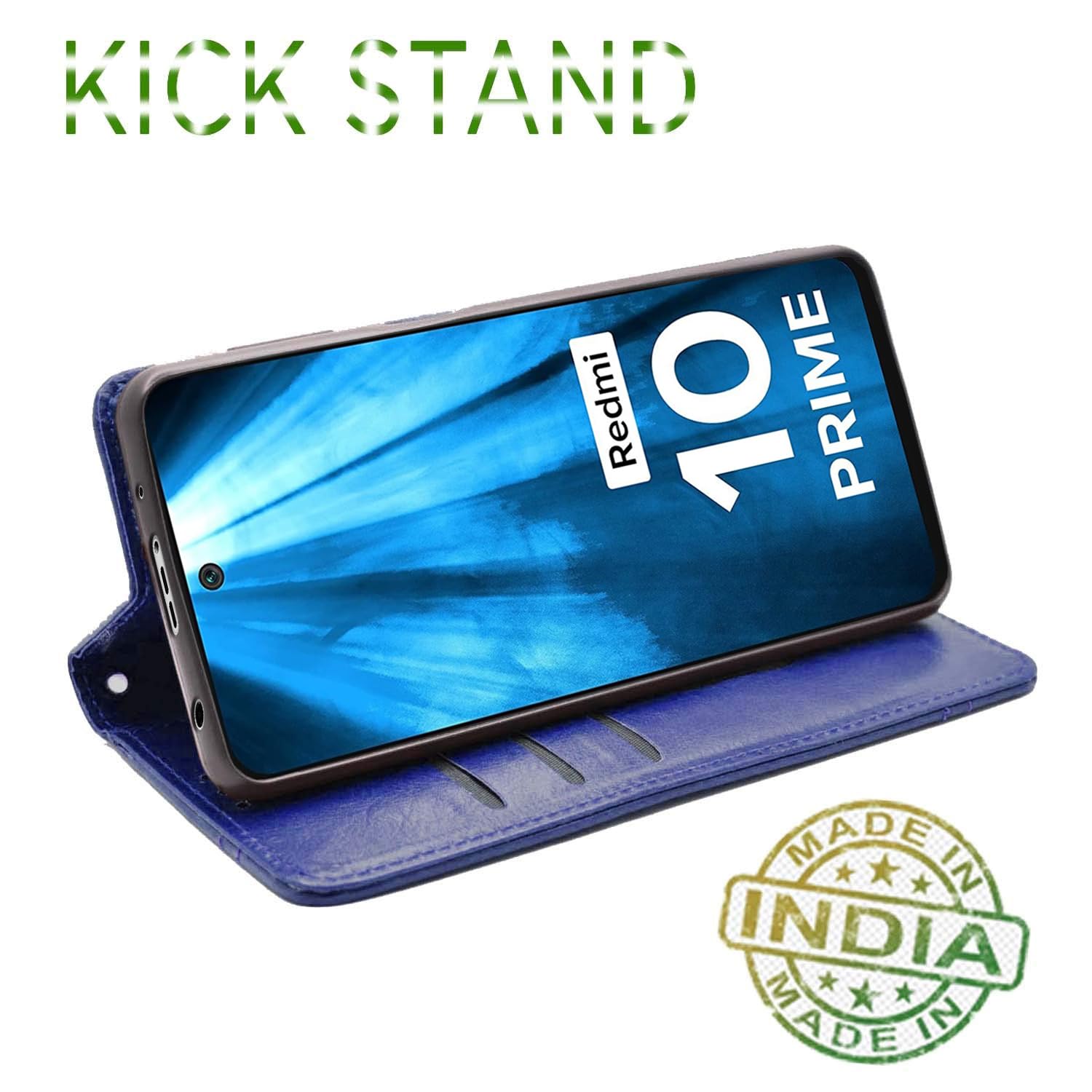 Pikkme Redmi 10 Prime Wallet blue flip cover – photo 4