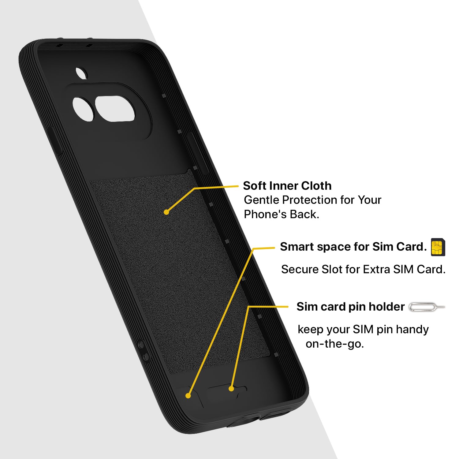 Pikkme Nothing Phone 4a 5G Silicone black back cover – photo 6