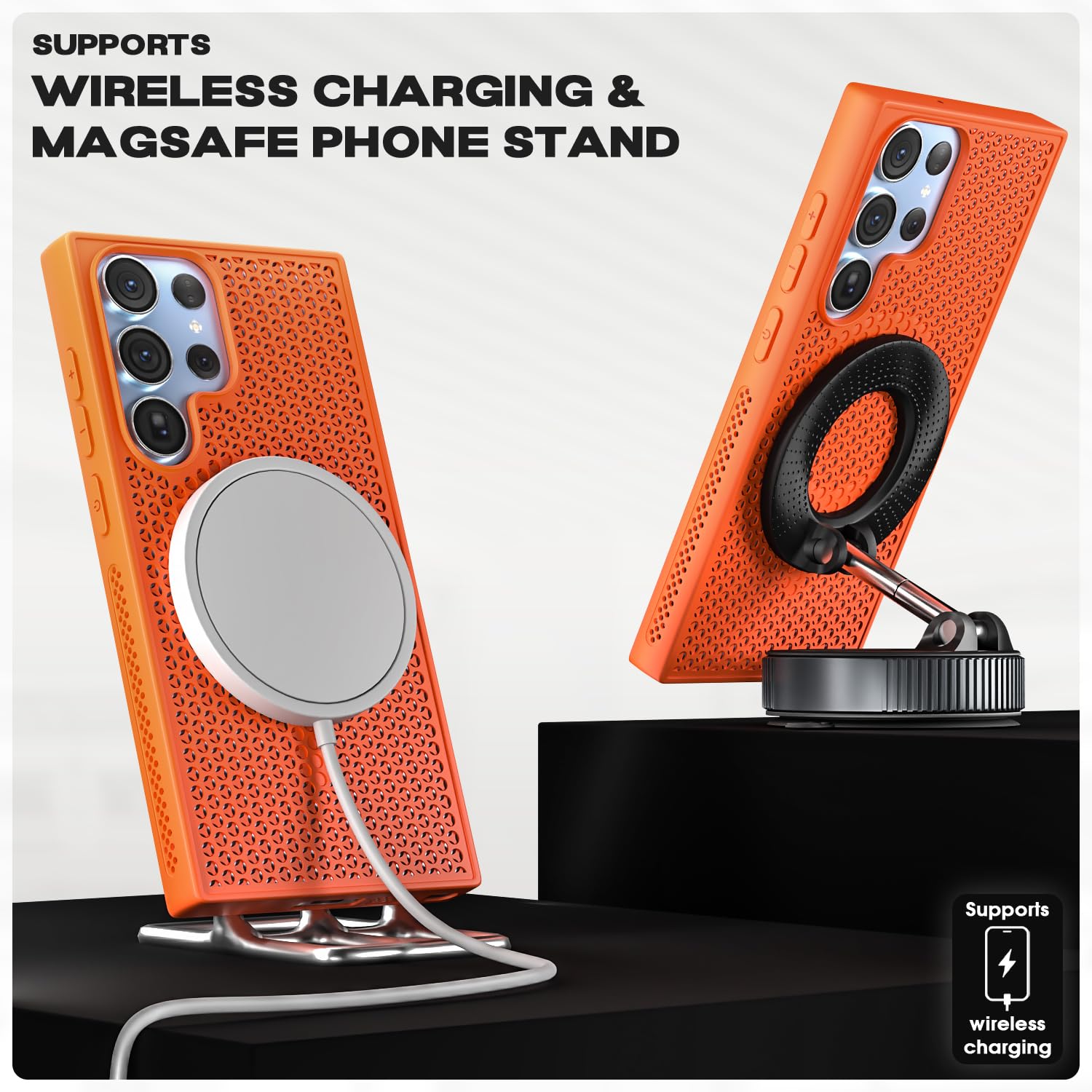 Samsung S24 Ultra 5G back cover in orange by Pikkme – photo 5