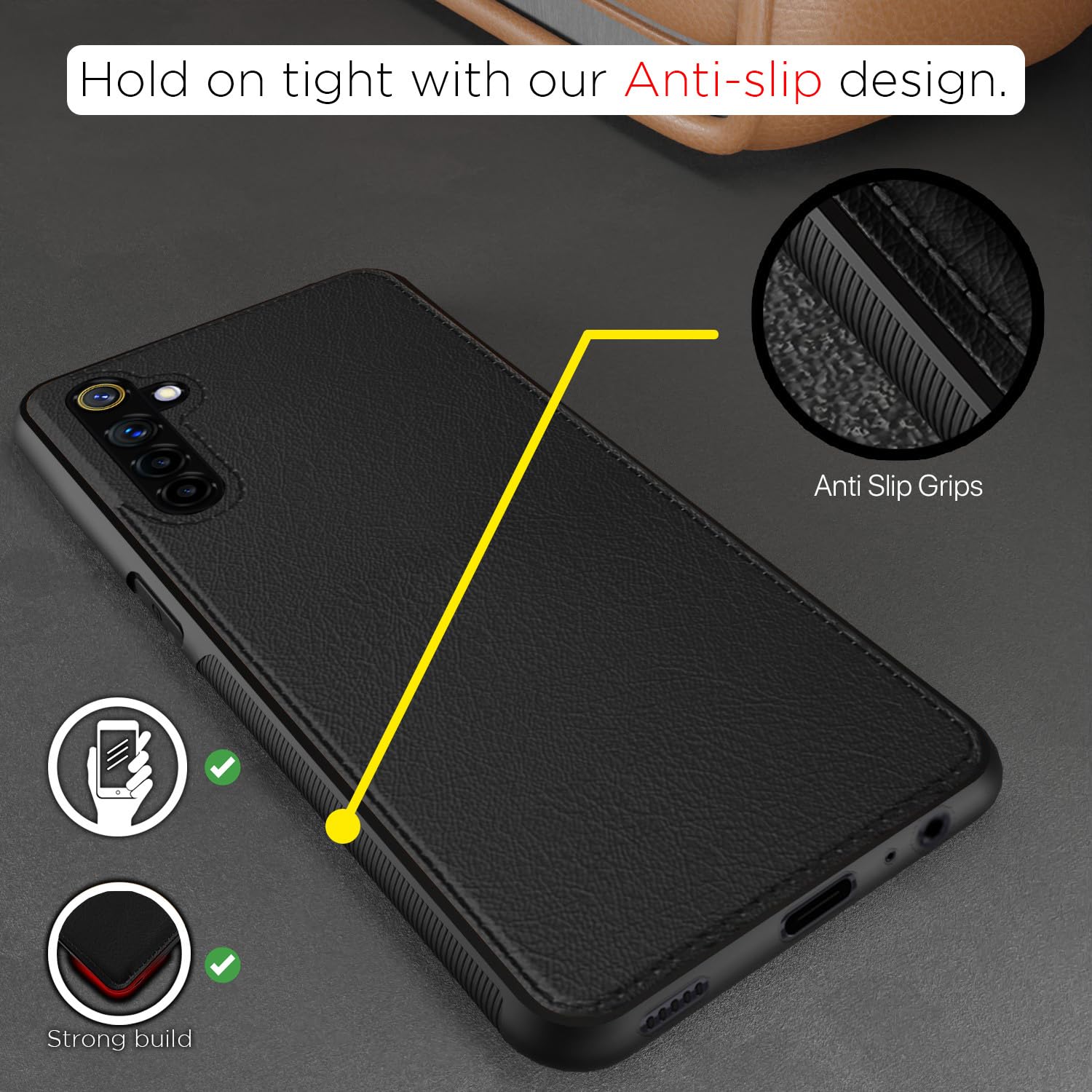 Realme XT/X2 back cover in black by Pikkme – photo 2