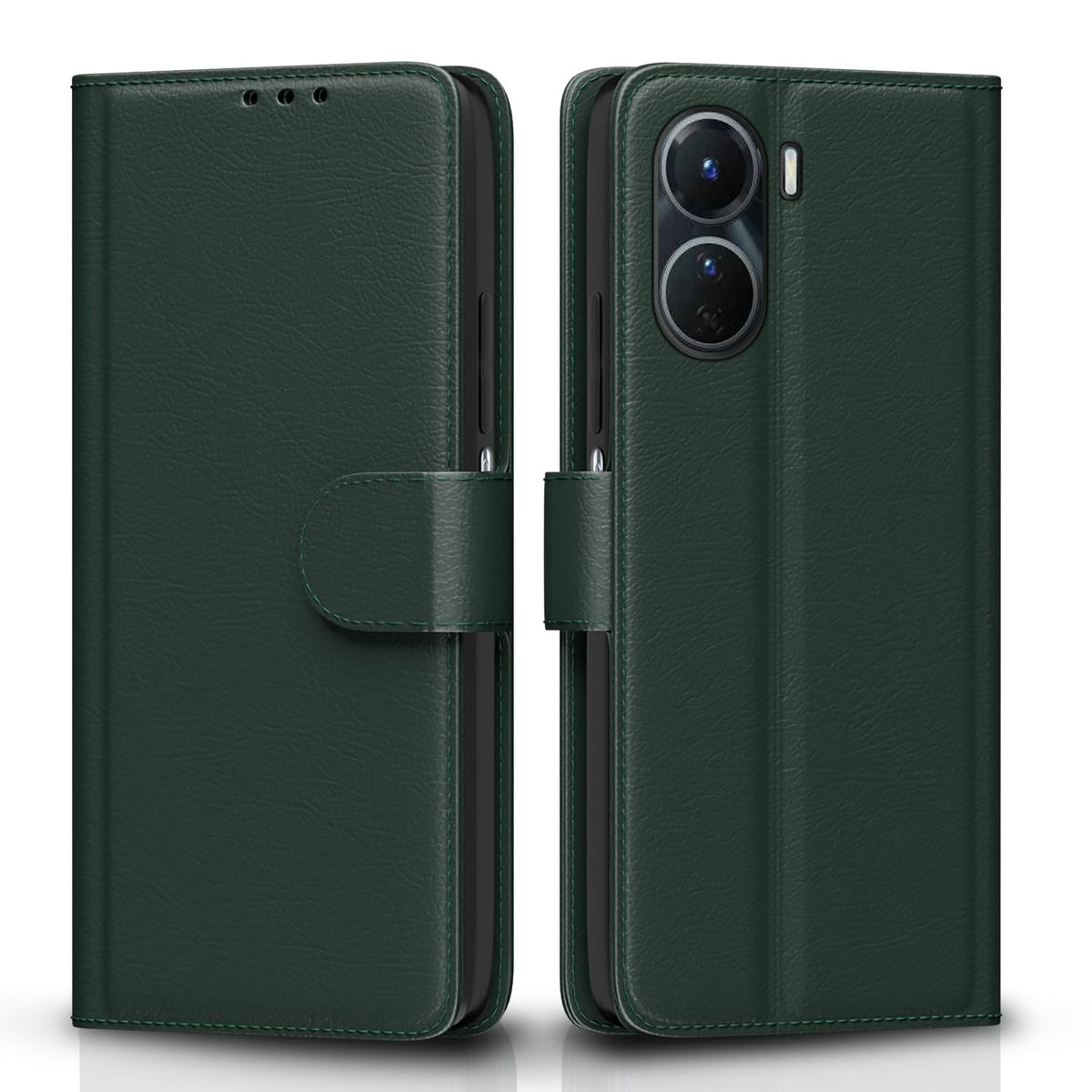 Green Wallet flip cover for Vivo Y16 – Pikkme