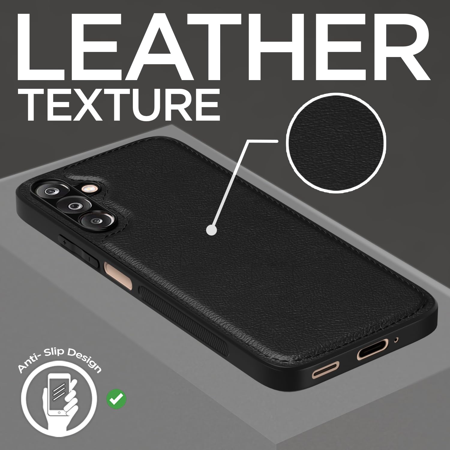 Black mobile back cover for Samsung M36 5G – Pikkme – photo 2