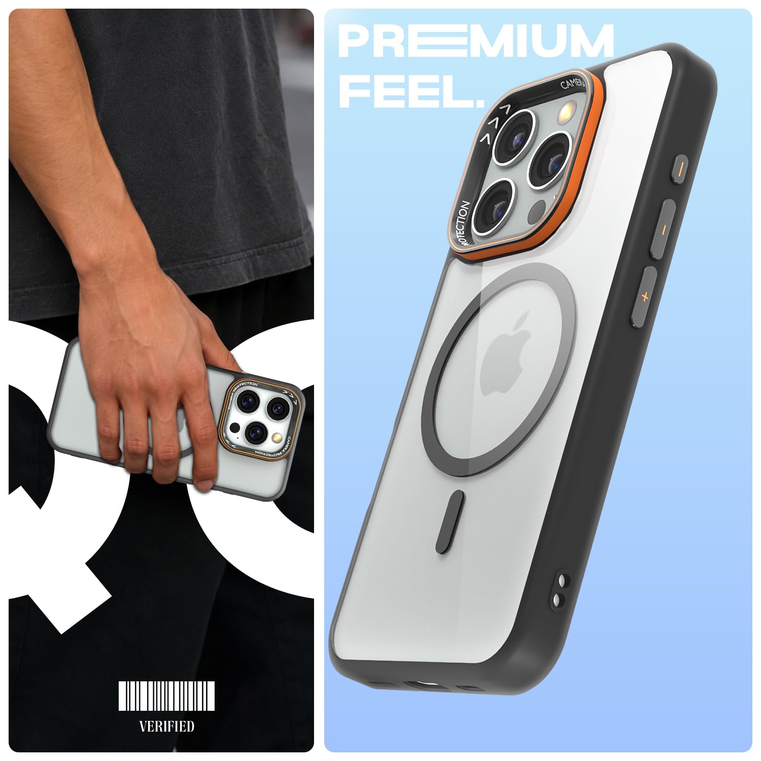 iPhone 16 Pro Max MagSafe back cover in black mag-safe by Pikkme – photo 2