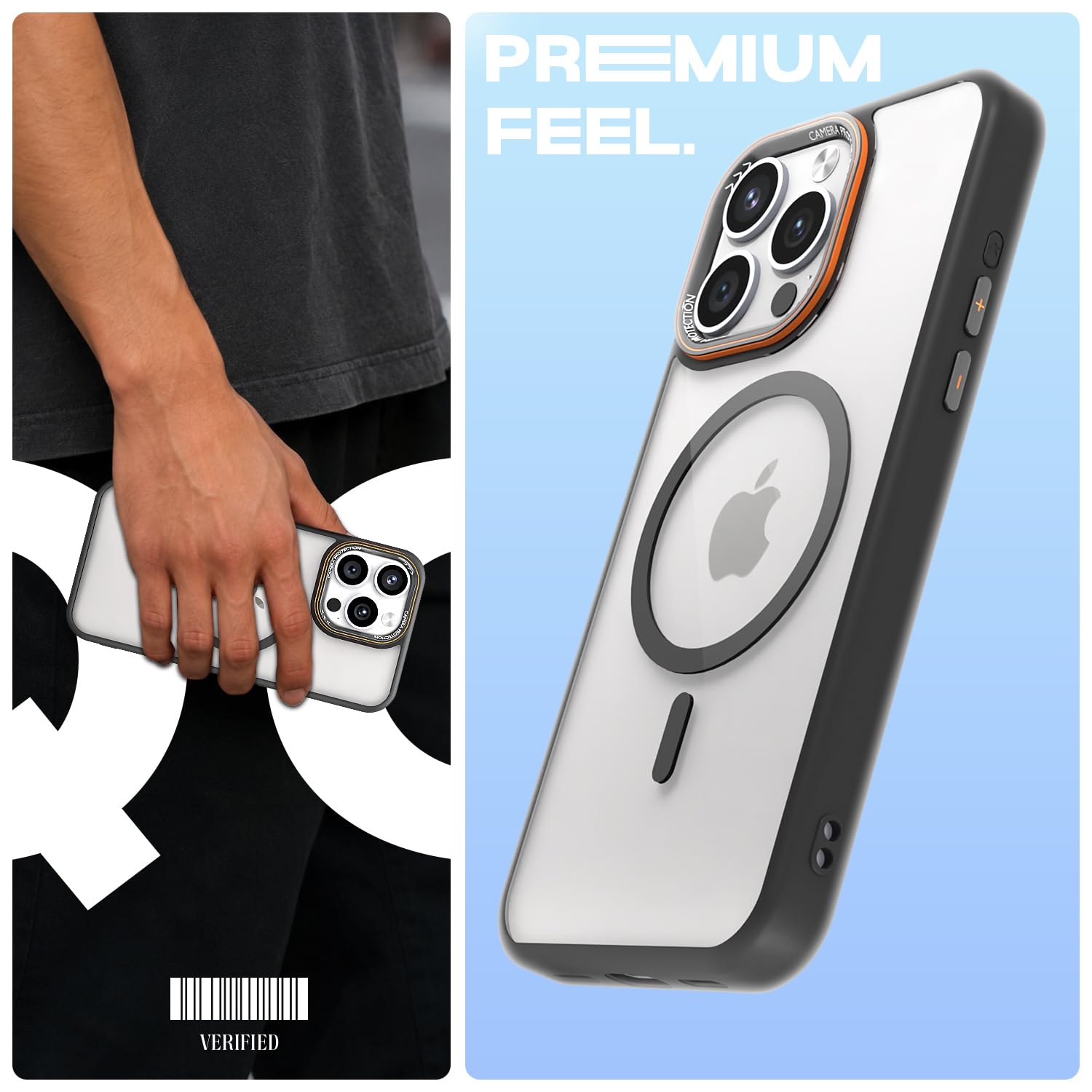 Pikkme iPhone 15 Pro Max black mag-safe mobile back cover – photo 2