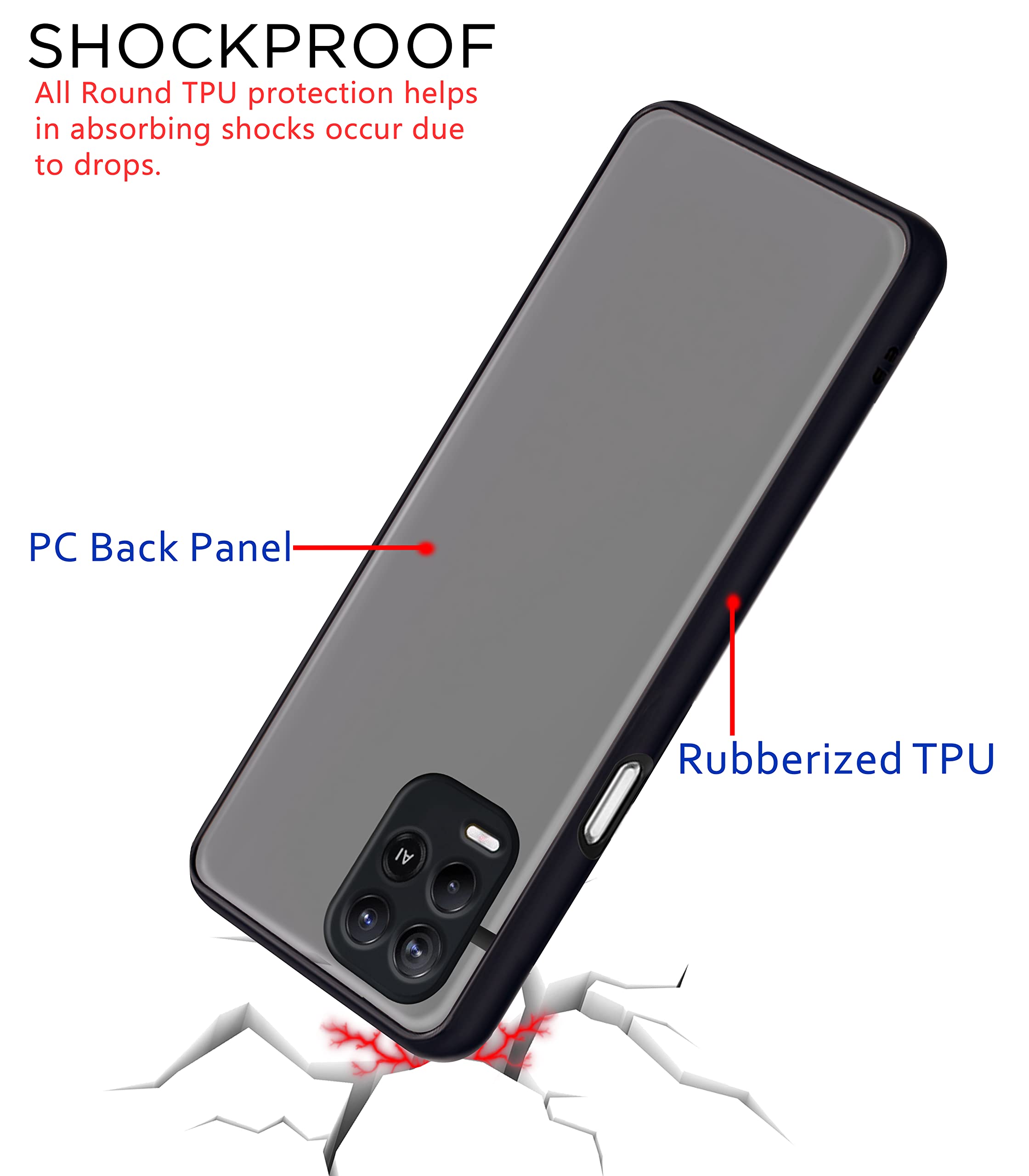 Pikkme Oppo A54 Hybrid black mobile cover – photo 4