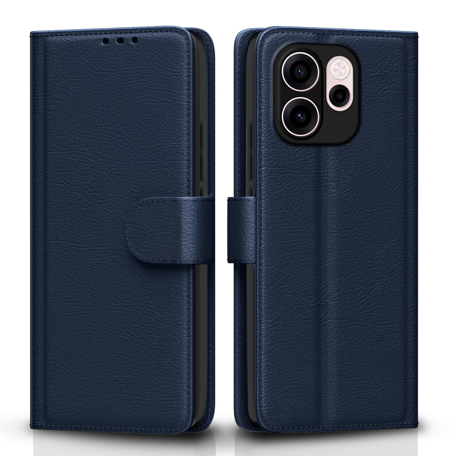 Blue wallet flip cover for Oppo Reno 15C 5G – Pikkme
