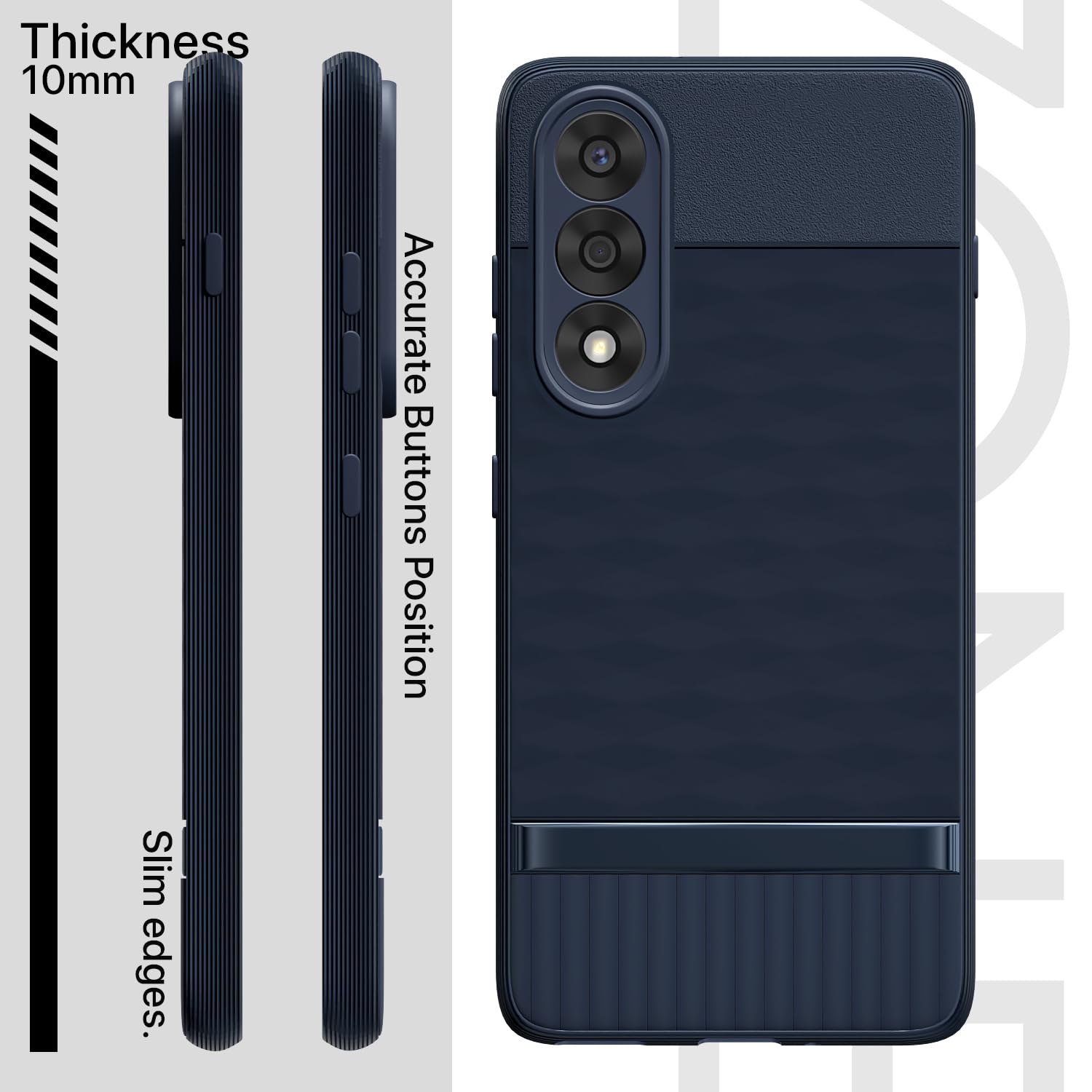 Pikkme OnePlus Nord 5 5G Shockproof Soft Flexible Gencase Back Cover (Blue)