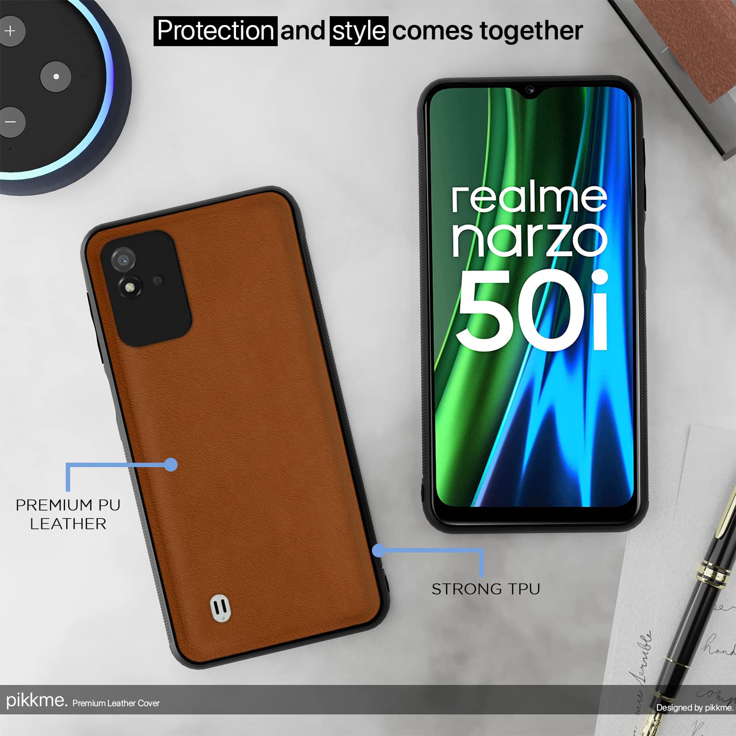 Pikkme Realme Narzo 50i camel back cover – photo 5