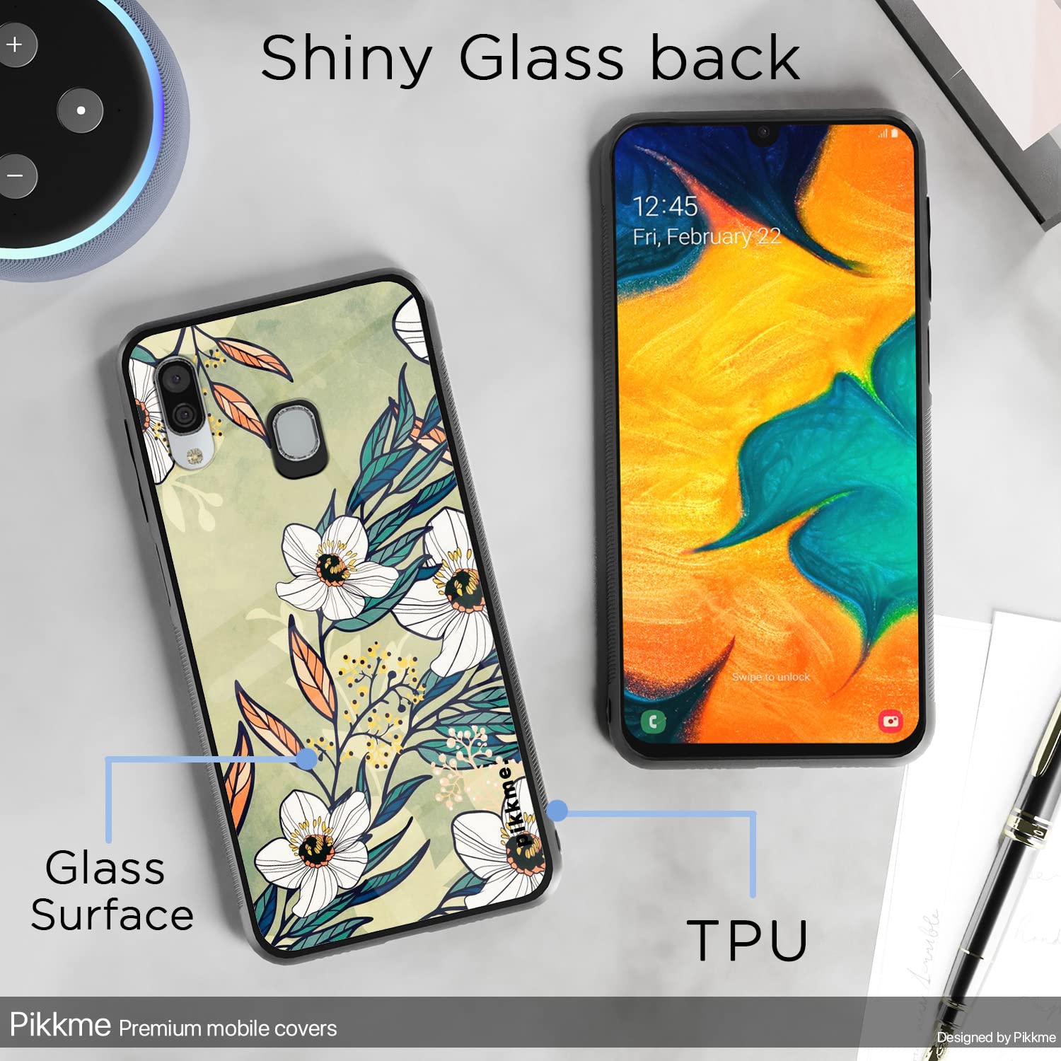 Samsung A20/A30/M10s Flower mobile cover by Pikkme – photo 3