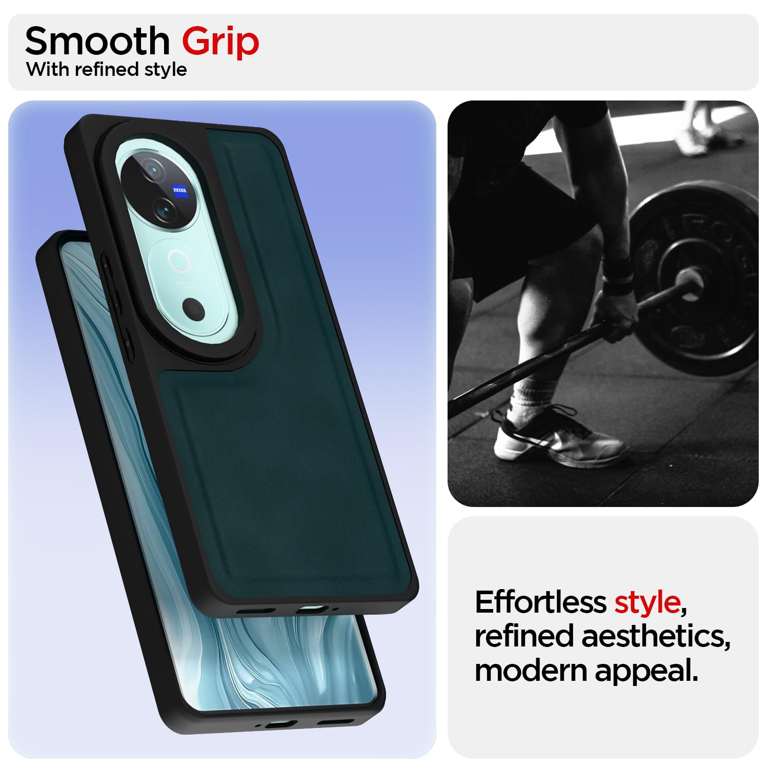 Green Leather mobile cover for Vivo V40/V40 Pro/T3 Ultra 5G – Pikkme – photo 3