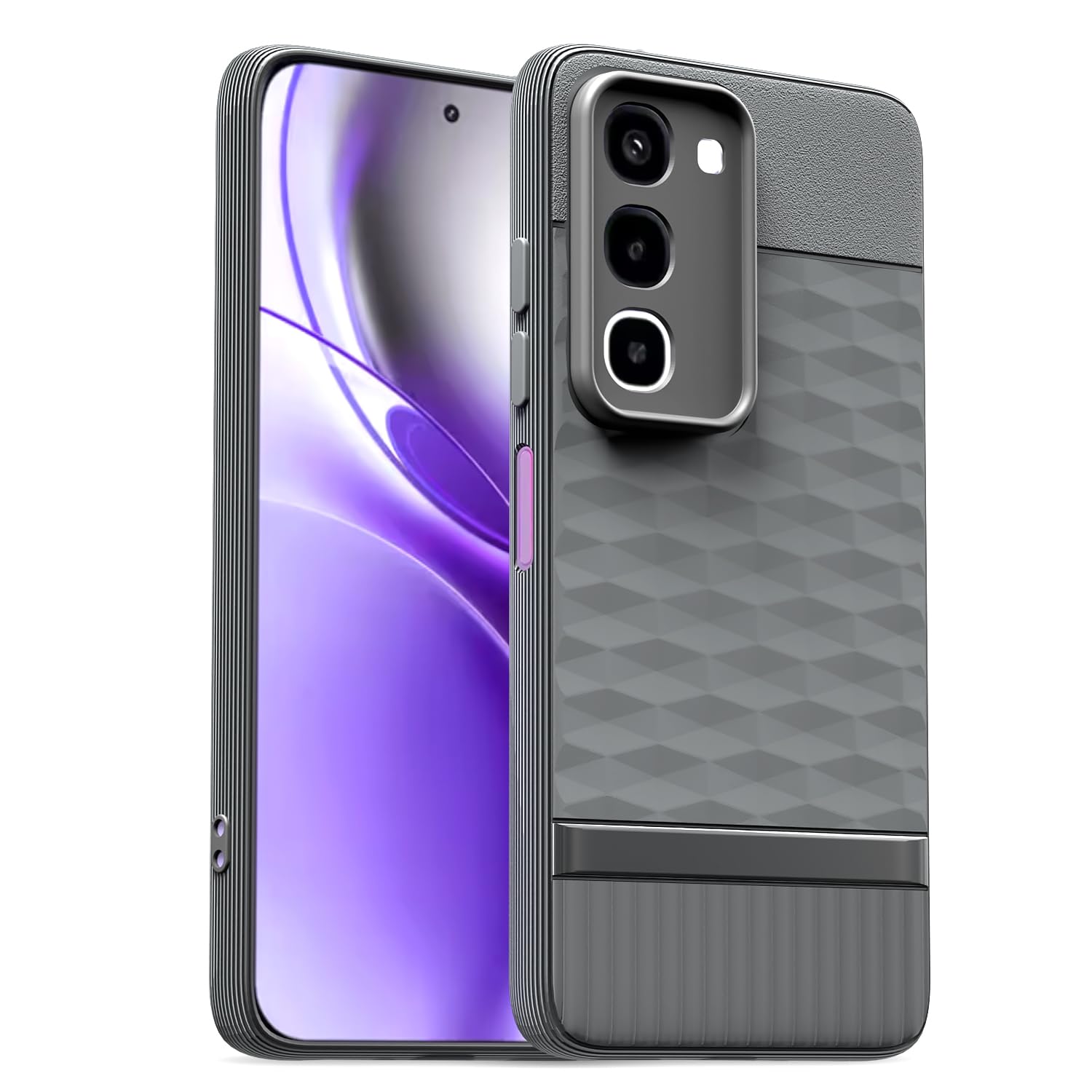 Realme P4R 5G phone cover in grey by Pikkme