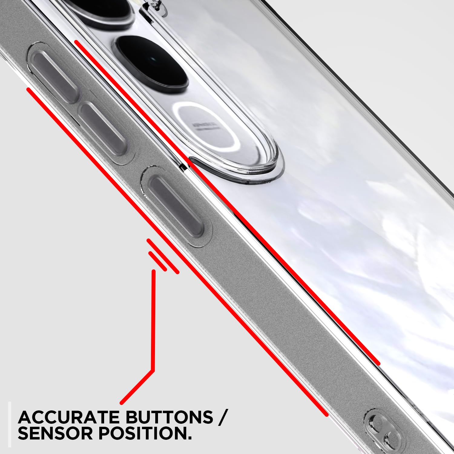 Pikkme Vivo Y400 Pro 5G PC + TPU Crystal Clear Transparent Back Cover (Transparent)