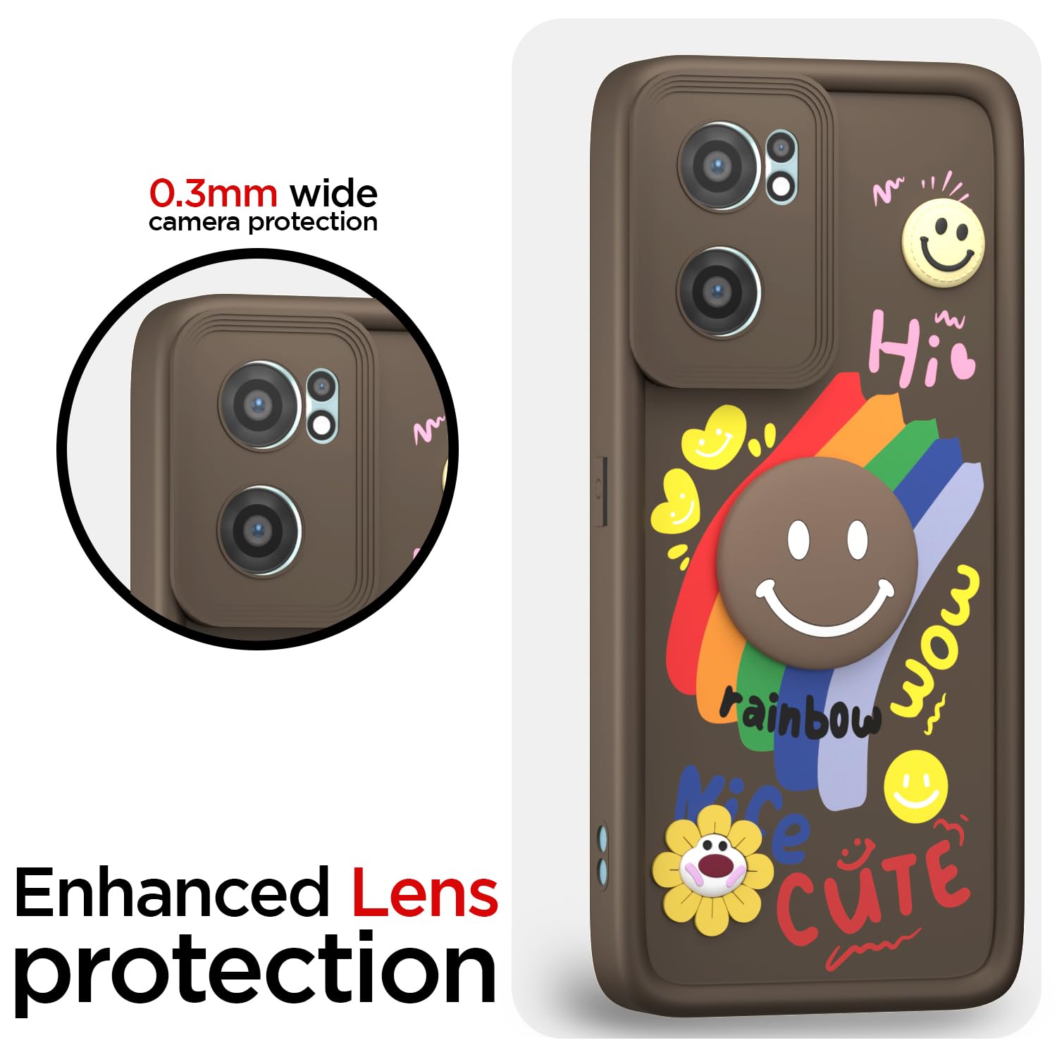 Pikkme OnePlus Nord CE 2 5G Soft Silicone brown phone cover – photo 5