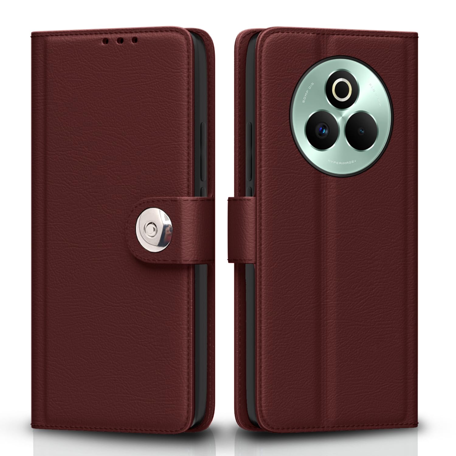 Brown flip cover for Realme P3 Pro 5G – Pikkme