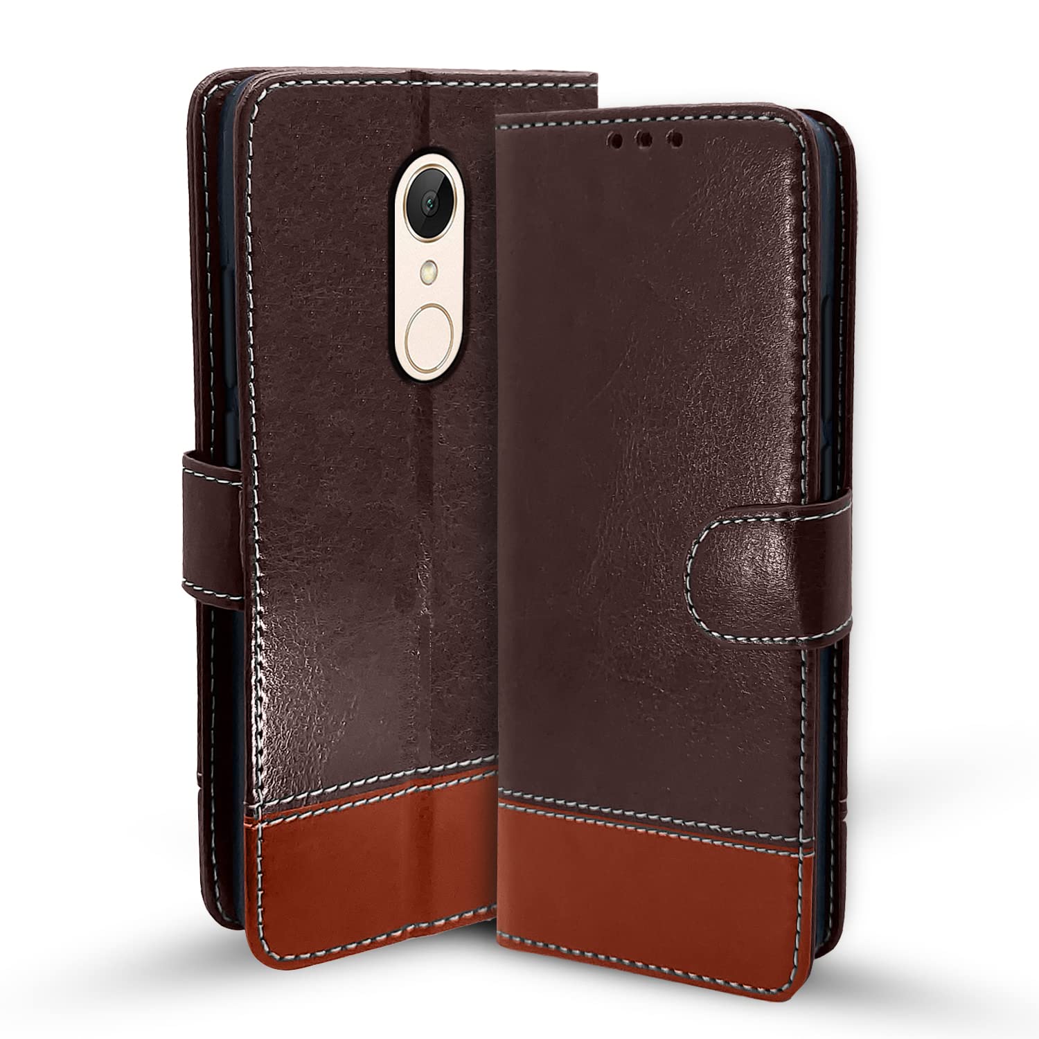 Coffee & brown flip cover for Redmi Note 5 – Pikkme